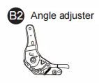 Angle adjuster and Plastic cover for Vitesse Gaming Chair VGC01 - Image 2