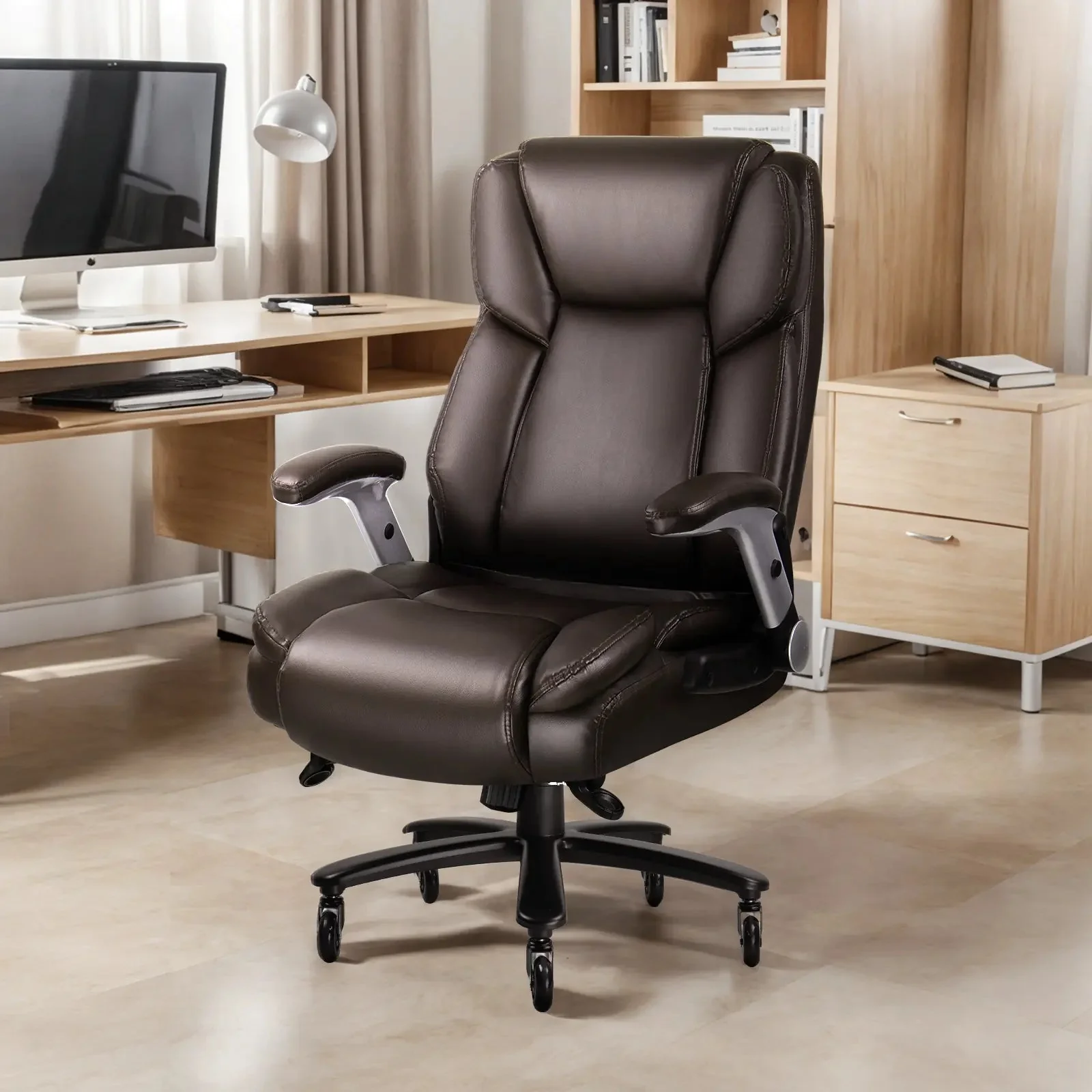 VITESSE 600lbs Large Heavy Duty Office Chair with Flip up Armrest, Big and Tall Office Chair - Image 11