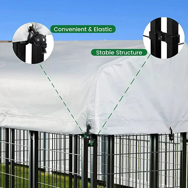 Waleaf 8x4x6 FT Outdoor Dog Kennel for Large Dogs - Image 3