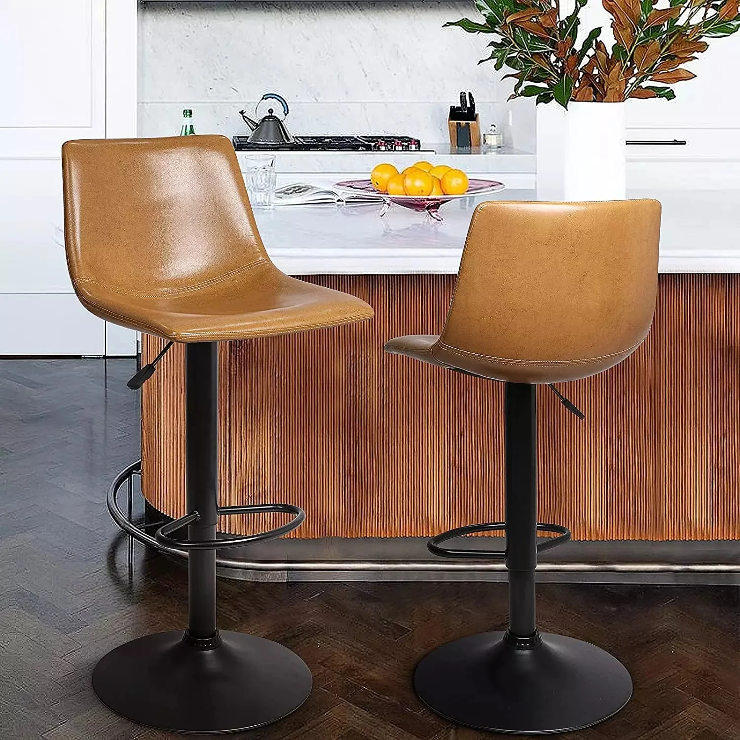 BOSSIN Bar Stools Set of 2 Modern Swivel Bar Chairs - Image 19