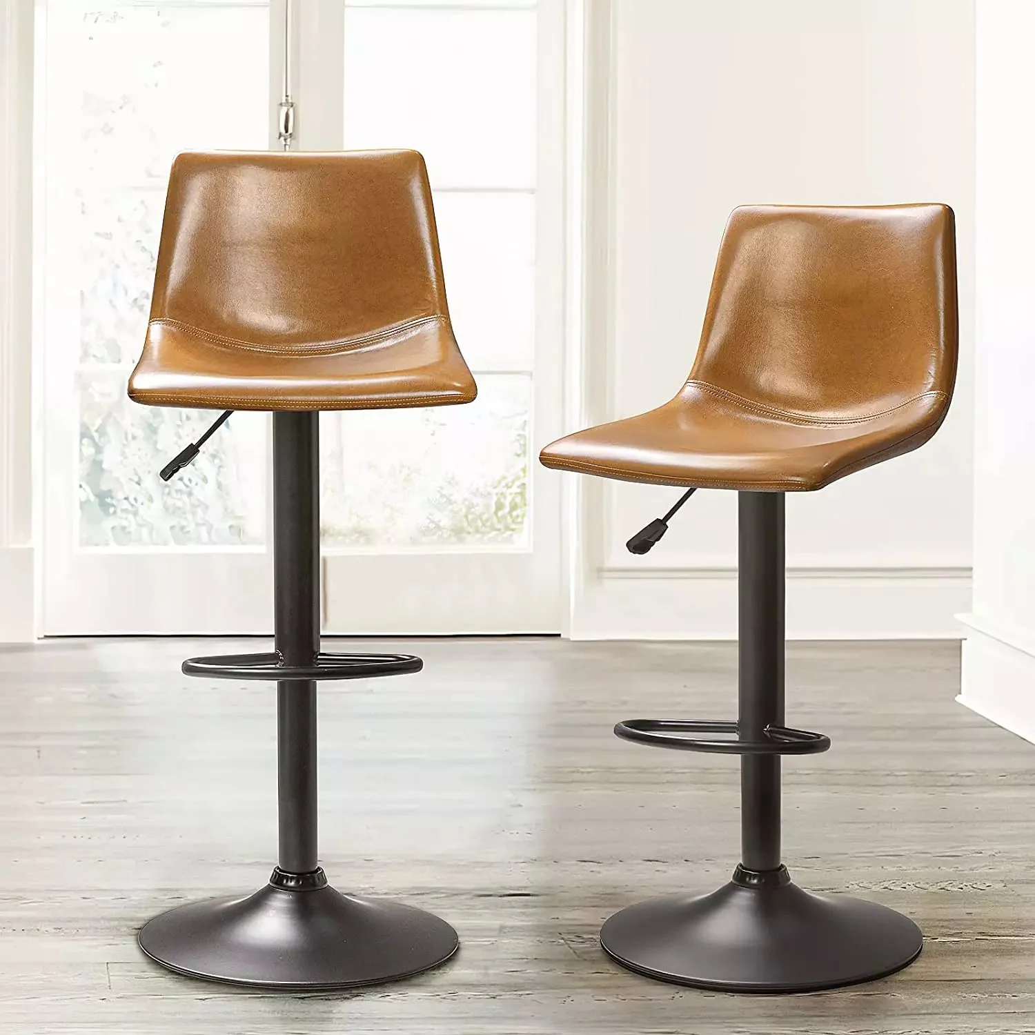 BOSSIN Bar Stools Set of 2 Modern Swivel Bar Chairs - Image 24