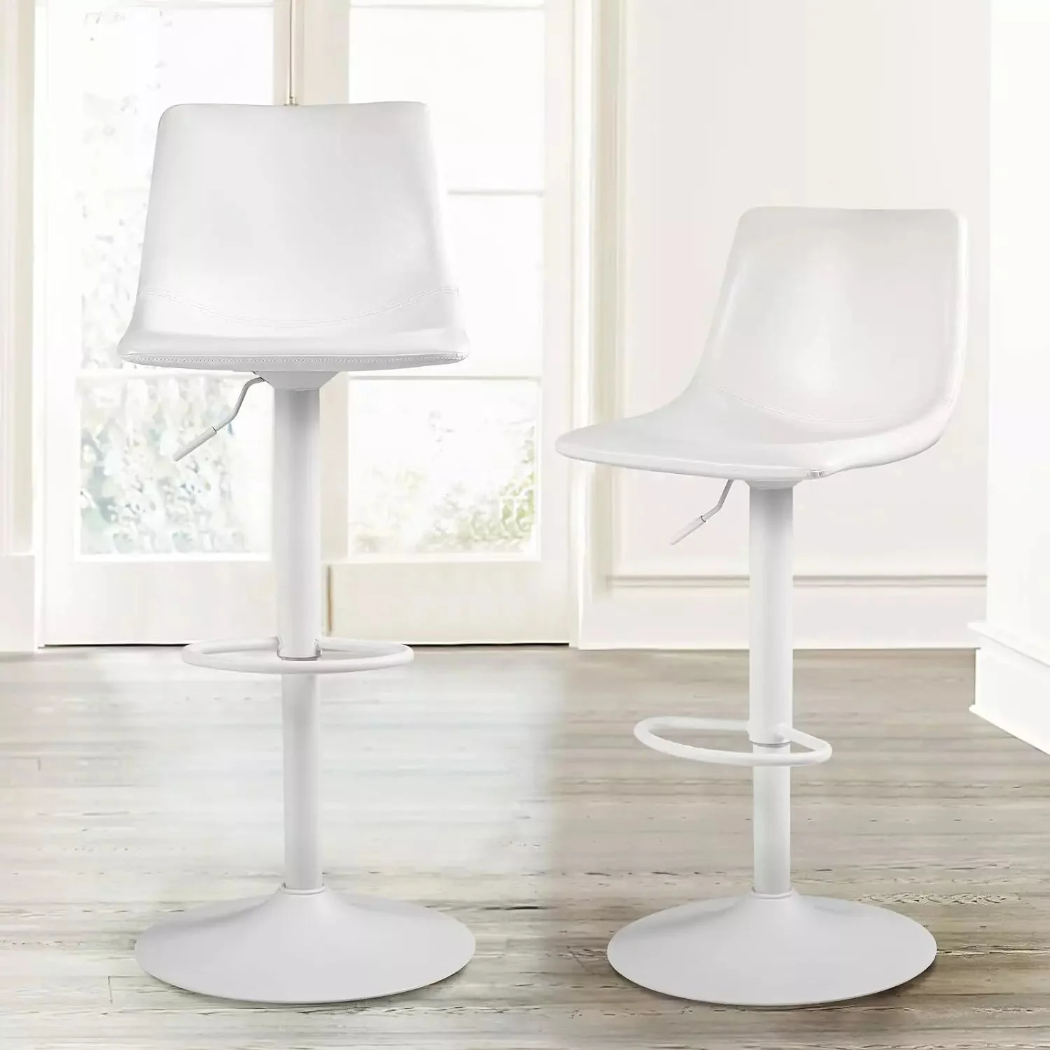 BOSSIN Bar Stools Set of 2 Modern Swivel Bar Chairs - Image 29