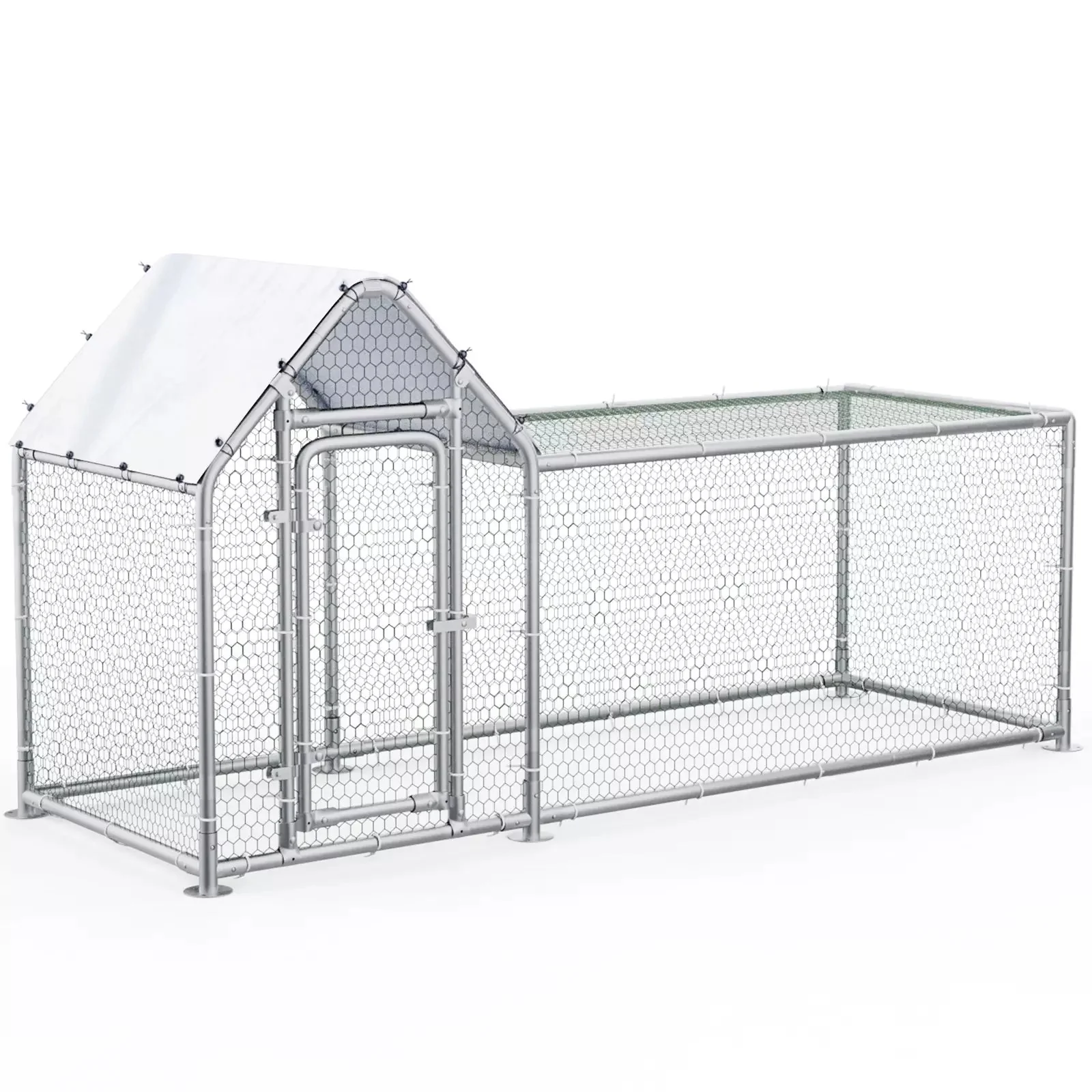 BOSSIN Bold Chicken Coop Run Large Metal Chicken Pen Outdoor - Image 7