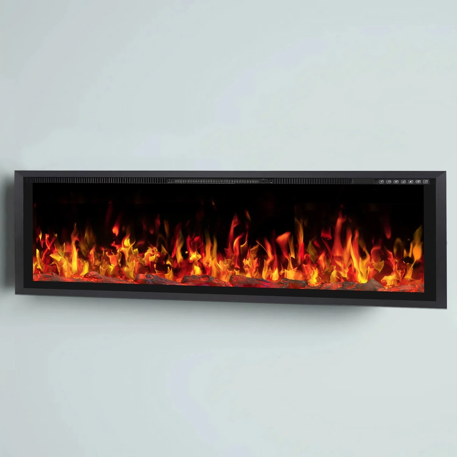 BOSSIN Electric Fireplace Ultra Narrow Frame &Wider screen with Adjustable Flame Color and Speed,Remote Control with Timer,750/1500W - Image 27