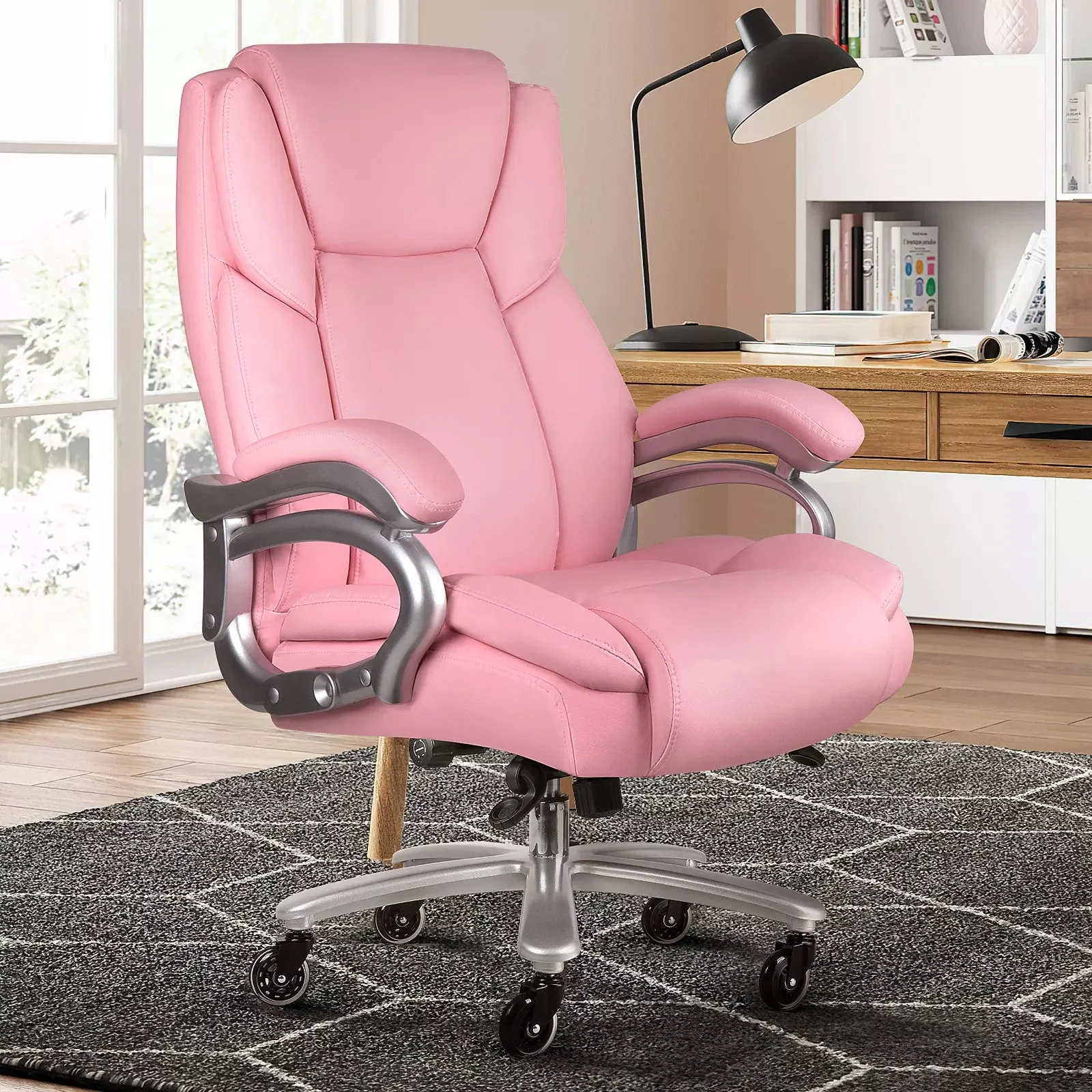 OFIKA Heavy Duty Big and Tall Office Chair, 500LBS High Back PU Leather Executive Chair OFC07 - Image 22