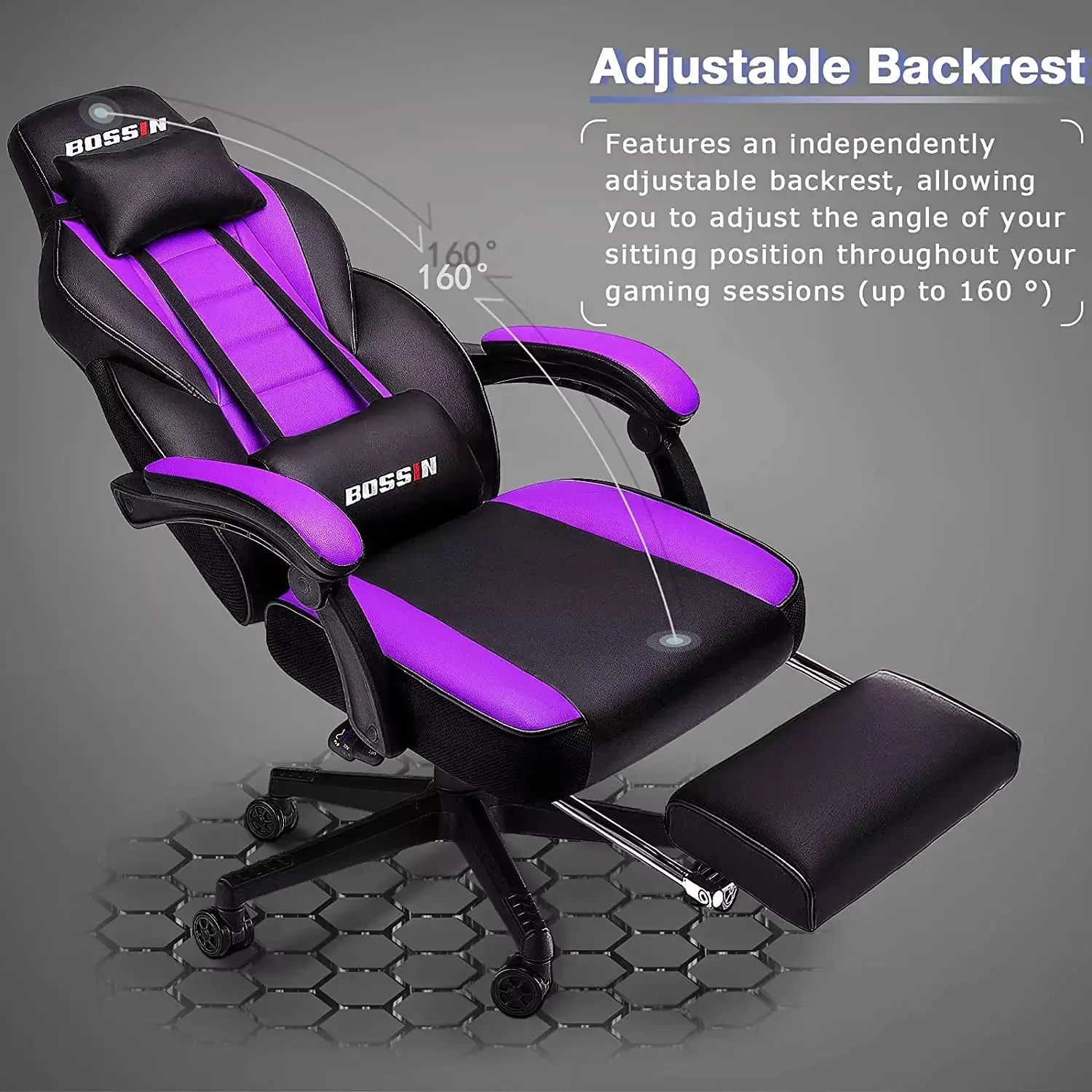 BOSSIN Big and Tall Heavy Duty PC Gaming Chair, Design for Big Guy BGC01 - Image 21