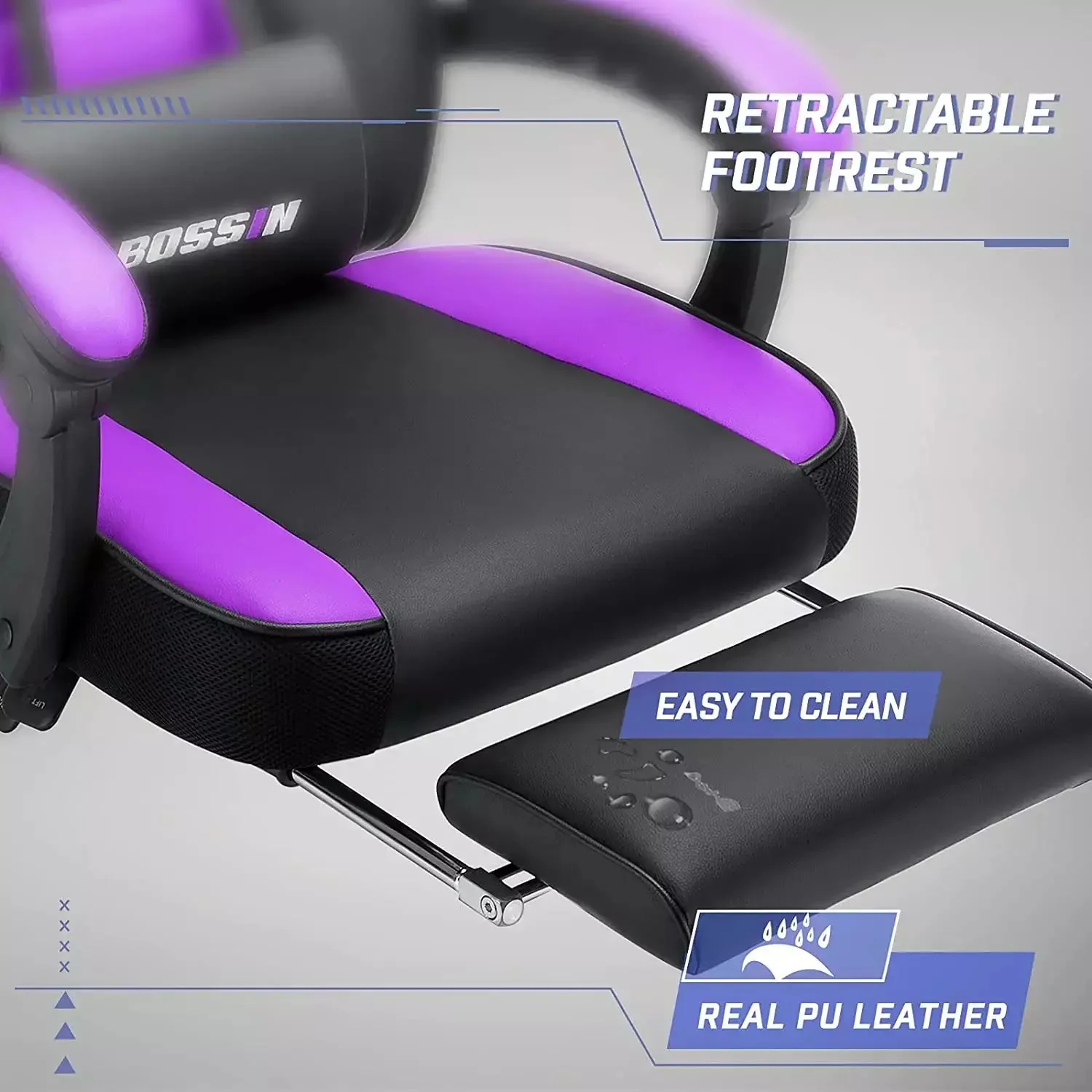 BOSSIN Big and Tall Heavy Duty PC Gaming Chair, Design for Big Guy BGC01 - Image 22