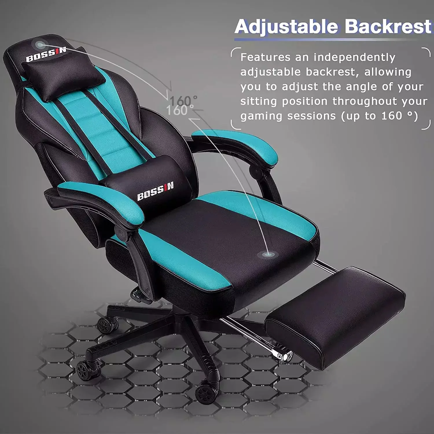 BOSSIN Big and Tall Heavy Duty PC Gaming Chair, Design for Big Guy BGC01 - Image 29