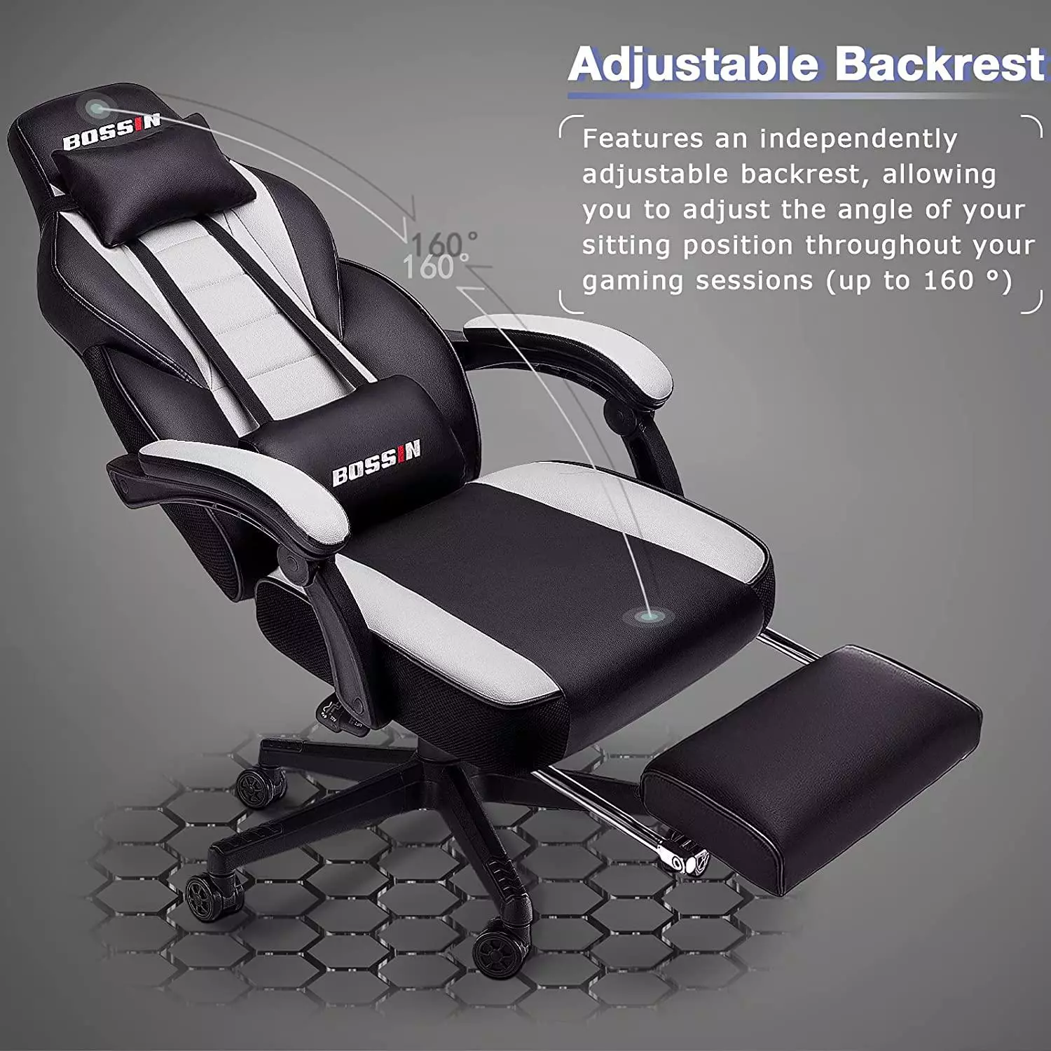 BOSSIN Big and Tall Heavy Duty PC Gaming Chair, Design for Big Guy BGC01 - Image 37