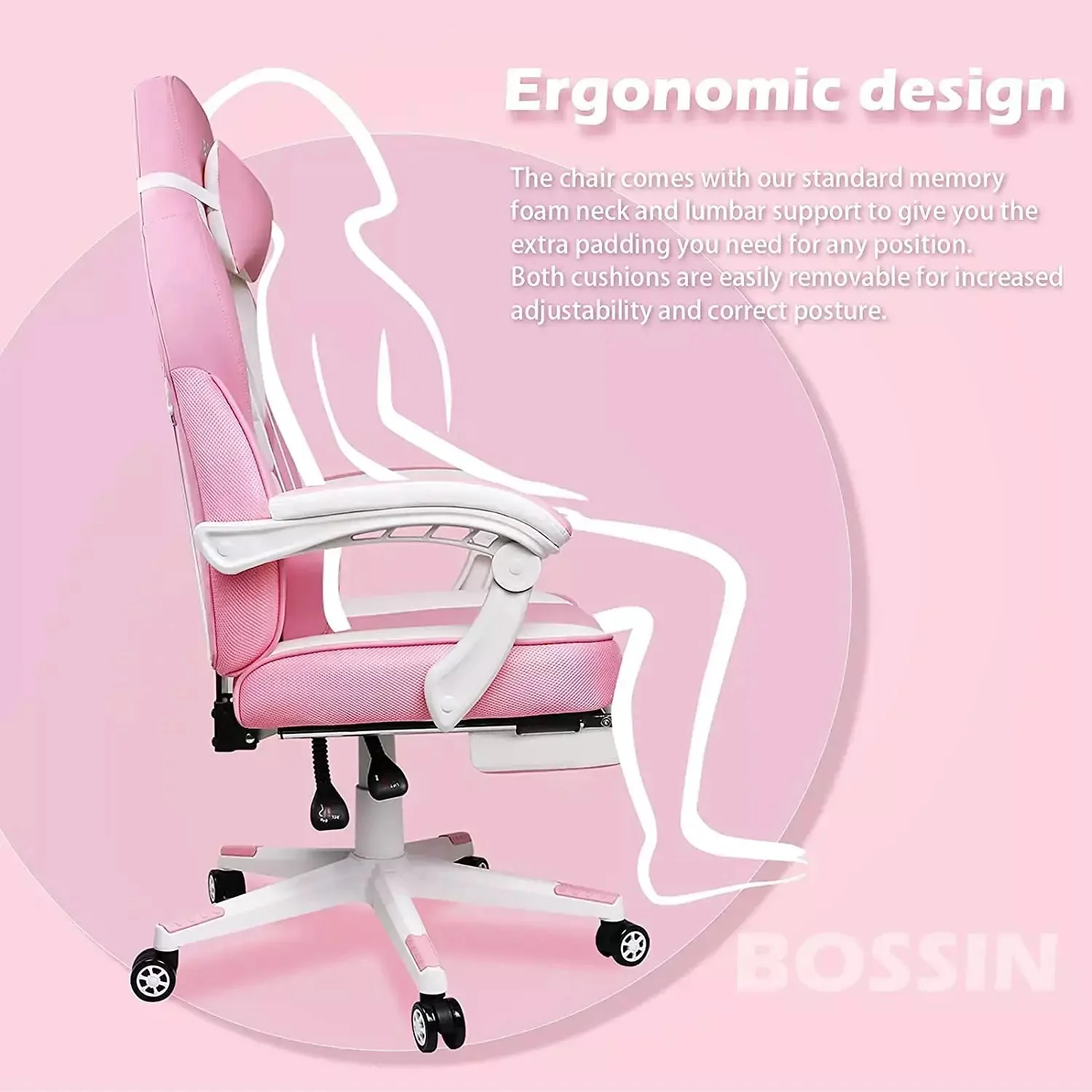 BOSSIN Big and Tall Heavy Duty PC Gaming Chair, Design for Big Guy BGC01 - Image 44