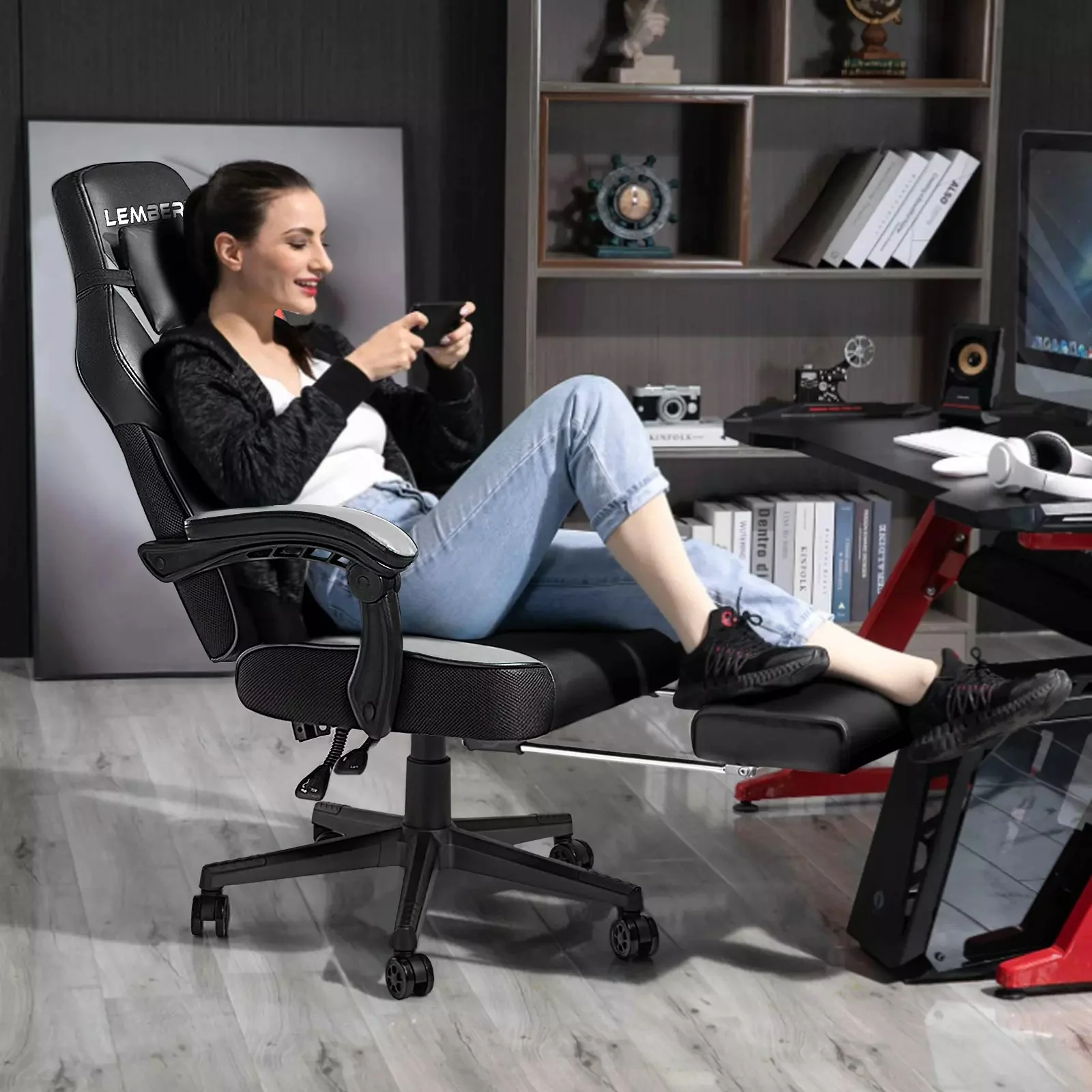 BOSSIN Big and Tall Heavy Duty PC Gaming Chair, Design for Big Guy BGC01 - Image 58