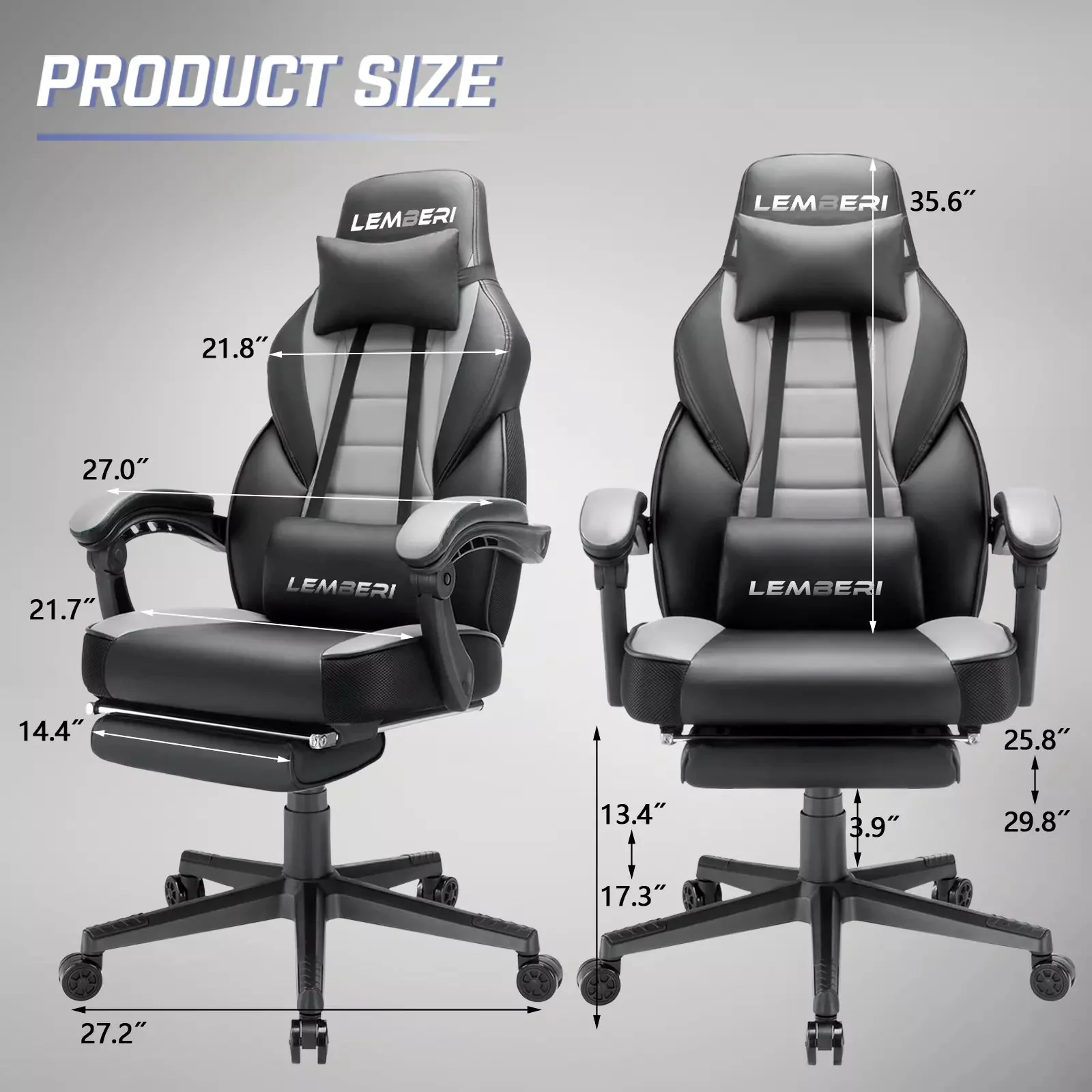 BOSSIN Big and Tall Heavy Duty PC Gaming Chair, Design for Big Guy BGC01 - Image 59