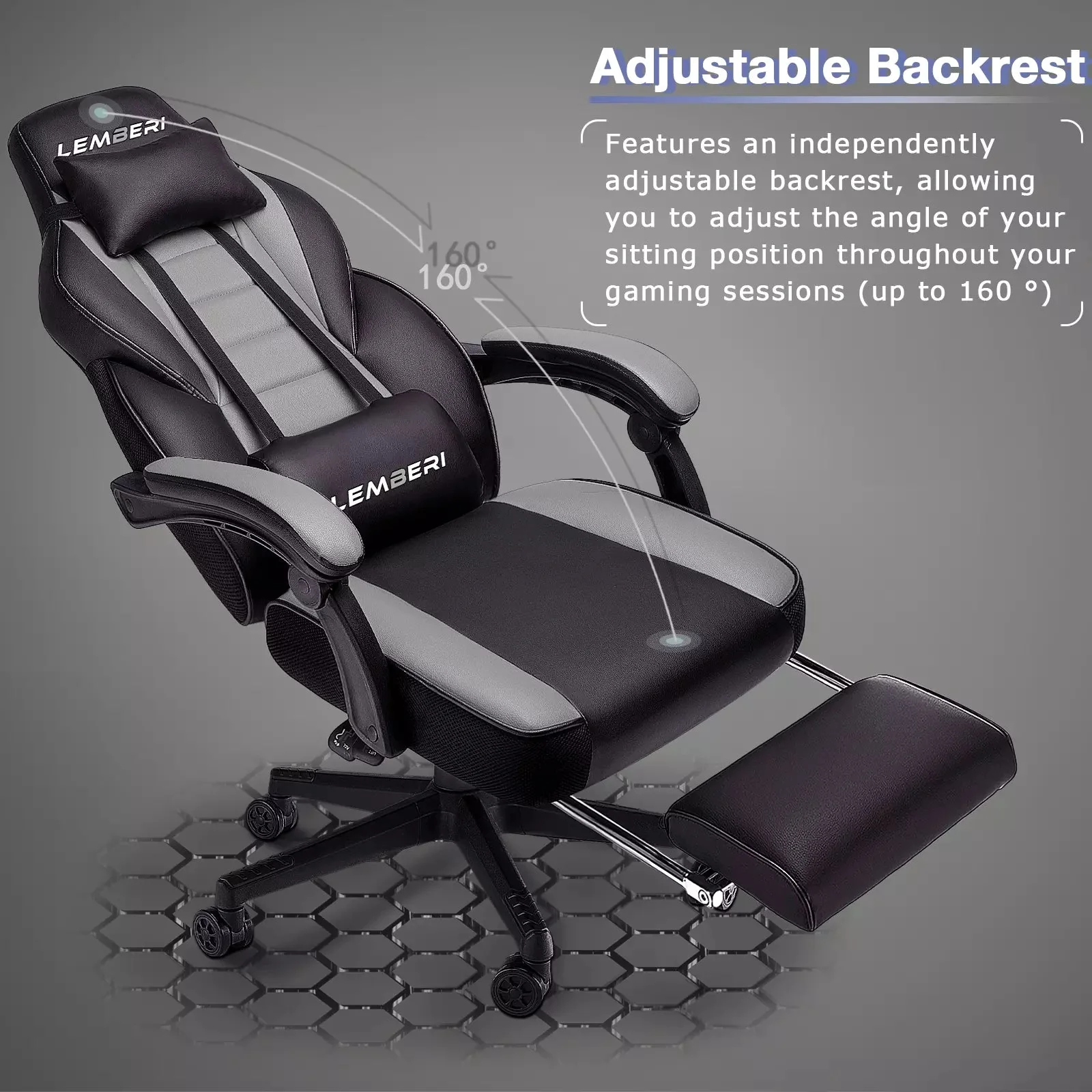 BOSSIN Big and Tall Heavy Duty PC Gaming Chair, Design for Big Guy BGC01 - Image 60