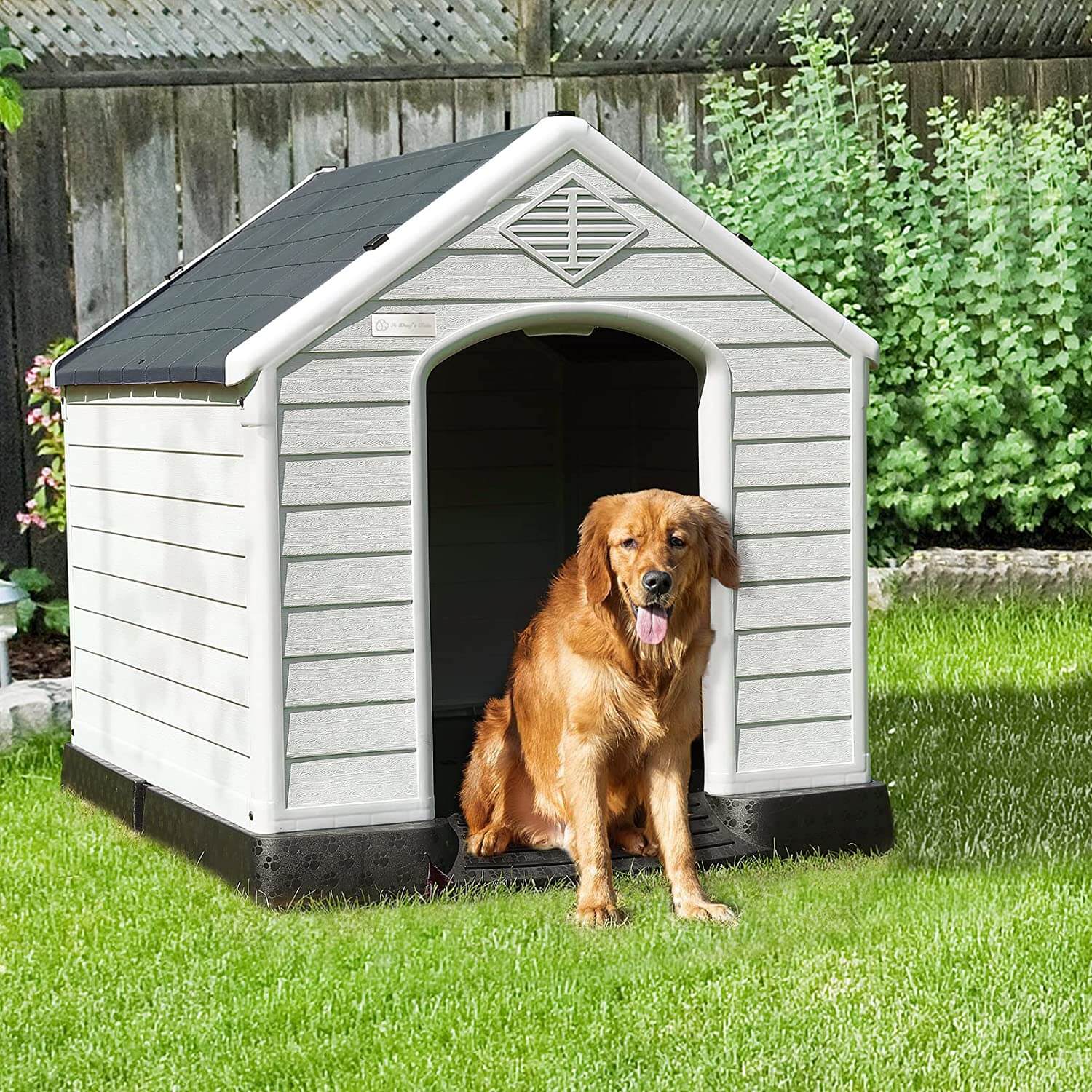 BOSSIN Indoor/Outdoor Durable Dog House with Air Vents and Elevated Floor - Image 12