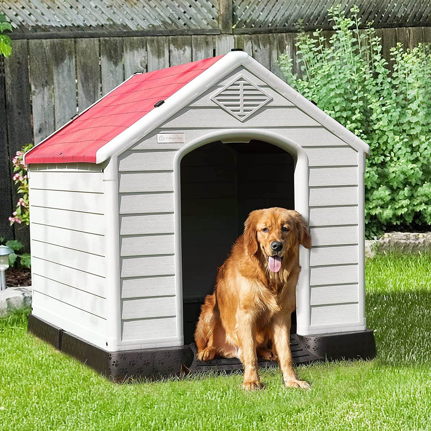 BOSSIN Indoor/Outdoor Durable Dog House with Air Vents and Elevated Floor - Image 21
