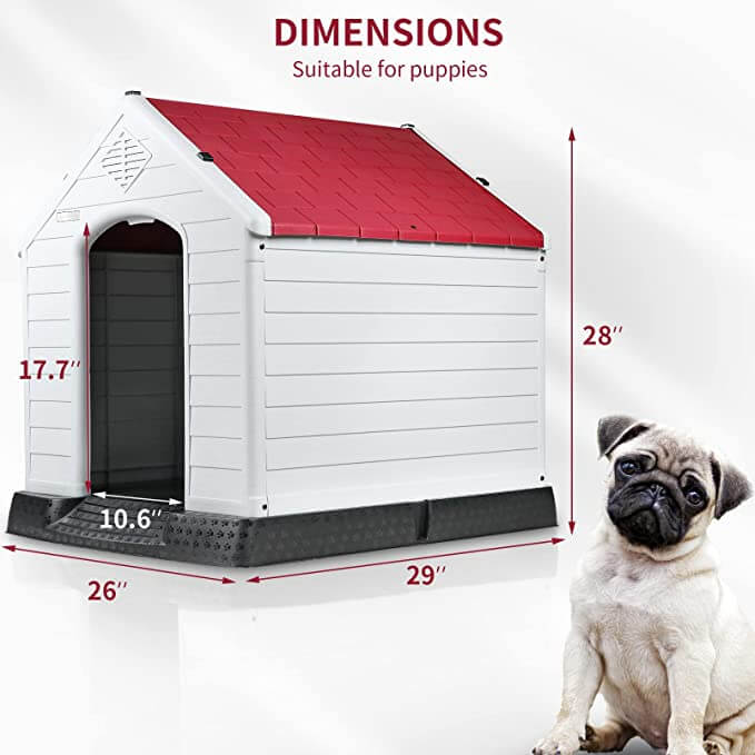 BOSSIN Indoor/Outdoor Durable Dog House with Air Vents and Elevated Floor - Image 26