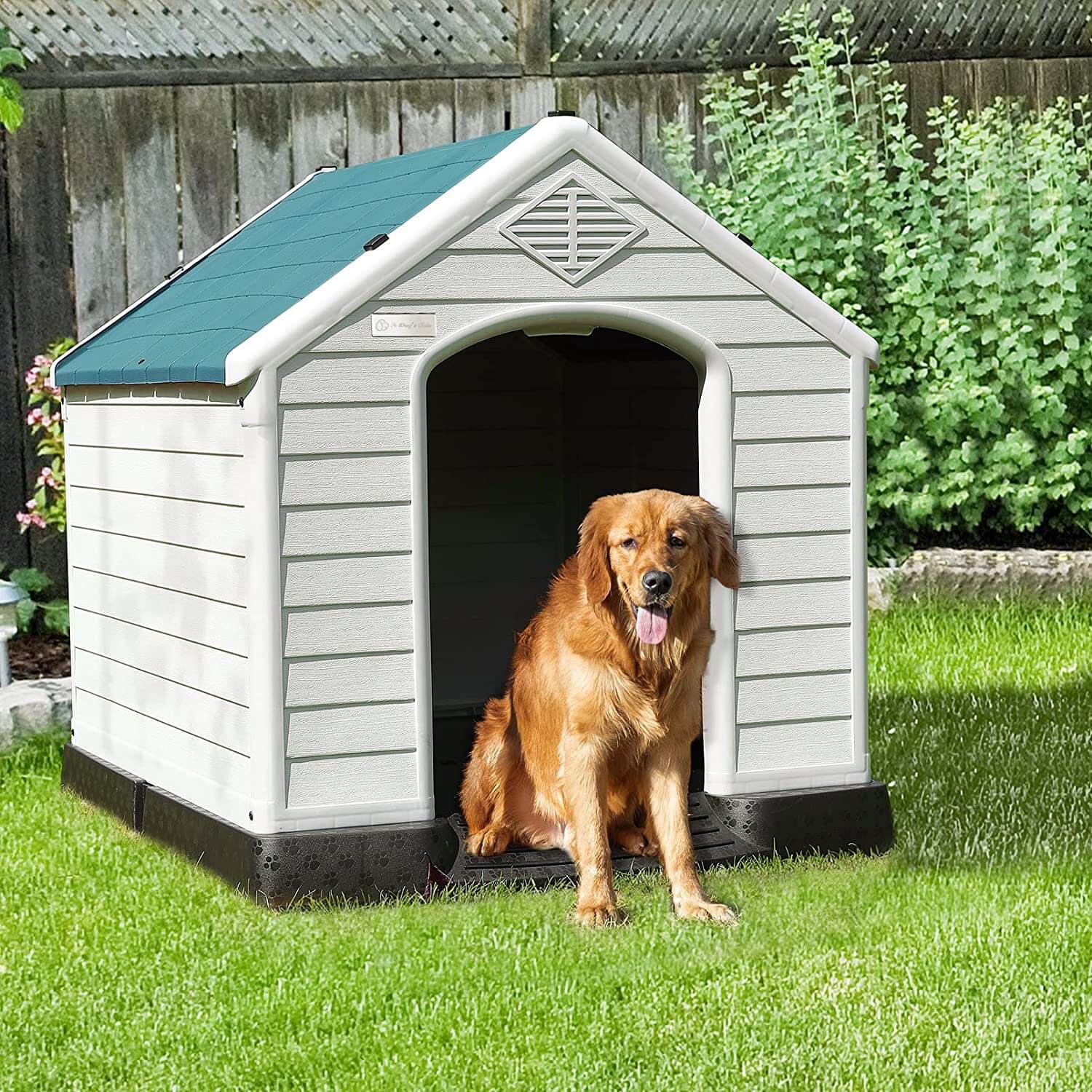 BOSSIN Indoor/Outdoor Durable Dog House with Air Vents and Elevated Floor - Image 3