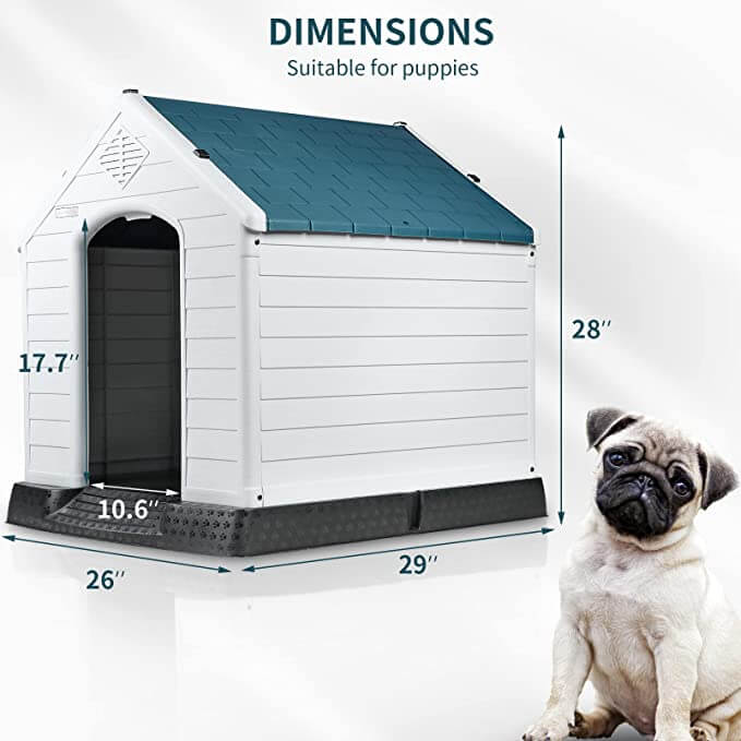 BOSSIN Indoor/Outdoor Durable Dog House with Air Vents and Elevated Floor - Image 8