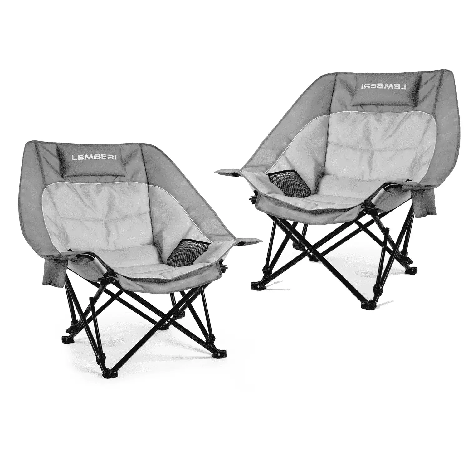BOSSIN Oversized Camping Chair ,Portable Chair,with Side Cup Holder,Side Pocket and Cooler Bag-2 - Image 15