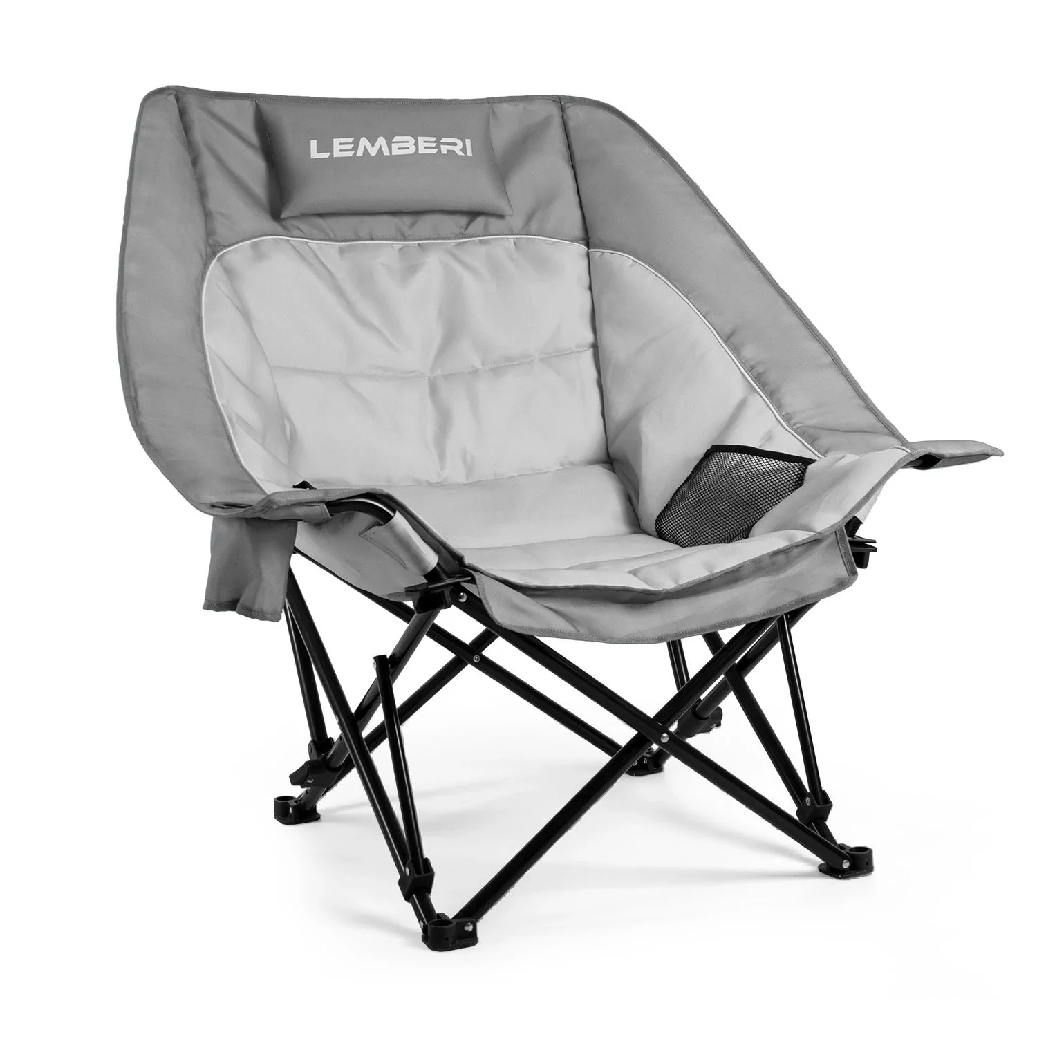 BOSSIN Oversized Camping Chair ,Portable Chair,with Side Cup Holder,Side Pocket and Cooler Bag-2 - Image 8