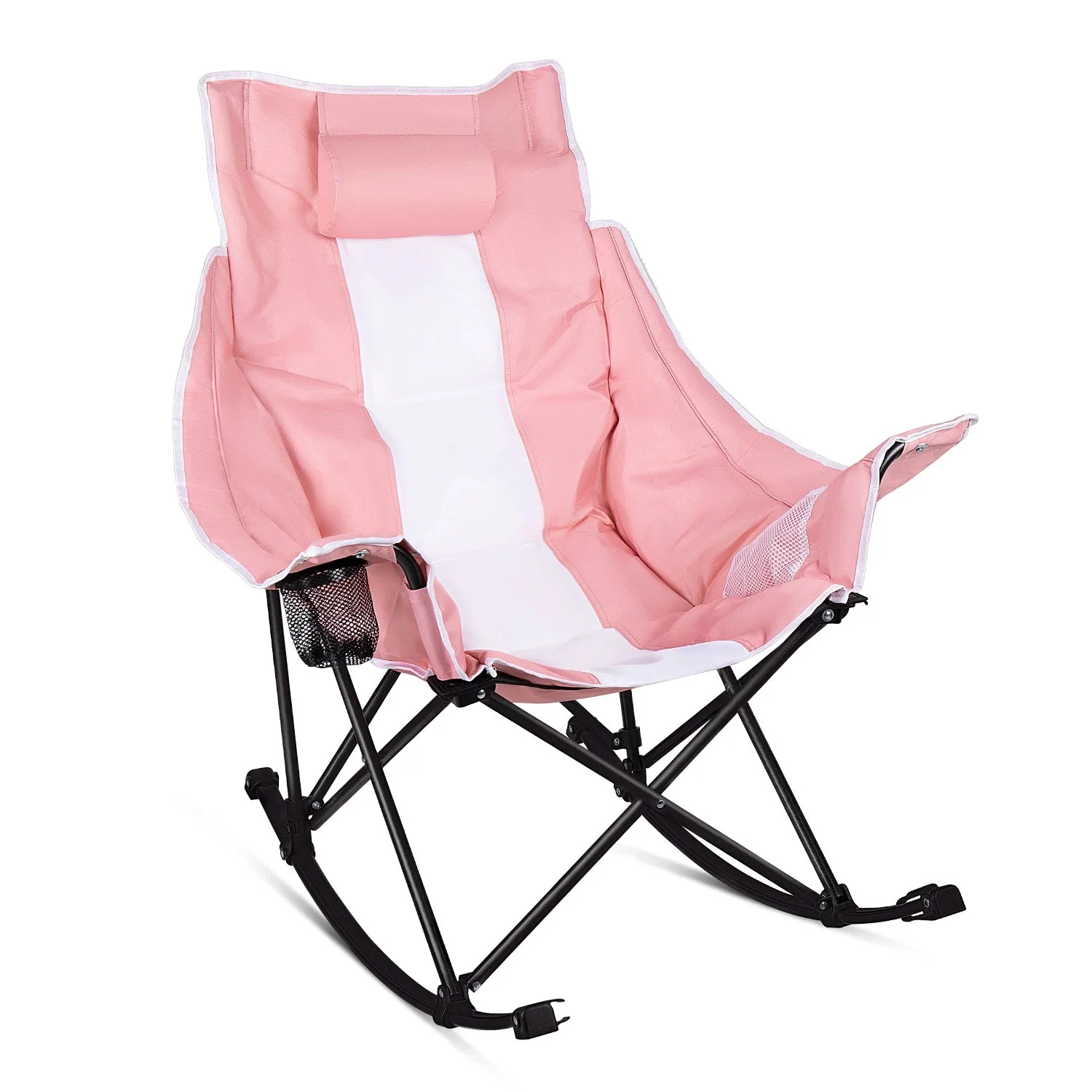 BOSSIN Portable Oversized Rocking Camping Chair for Adults,Outdoor Folding Chair with Storage Bag & Cup Holder - Image 15