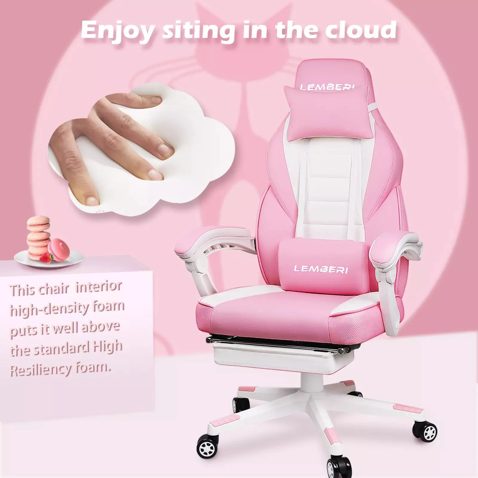 LEMBERI Big and Tall Heavy Duty PC Gaming Chair, Design for Big Guy LGC01 - Image 43