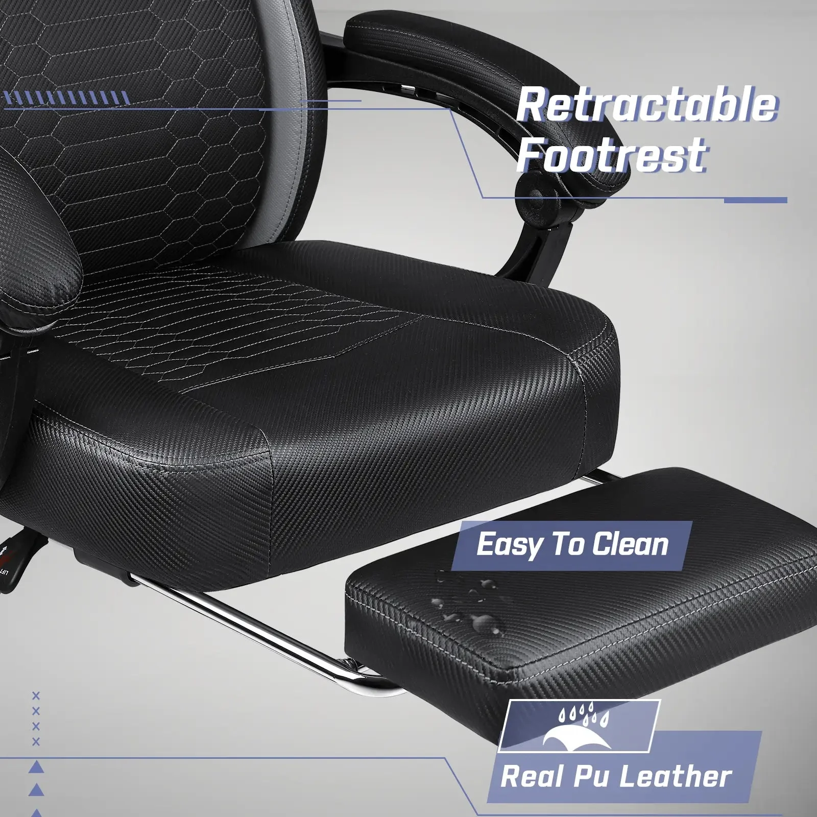 LEMBERI Big and Tall Gaming Chair 400lb Capacity,Gamer Chairs for Adults LGC02 - Image 13