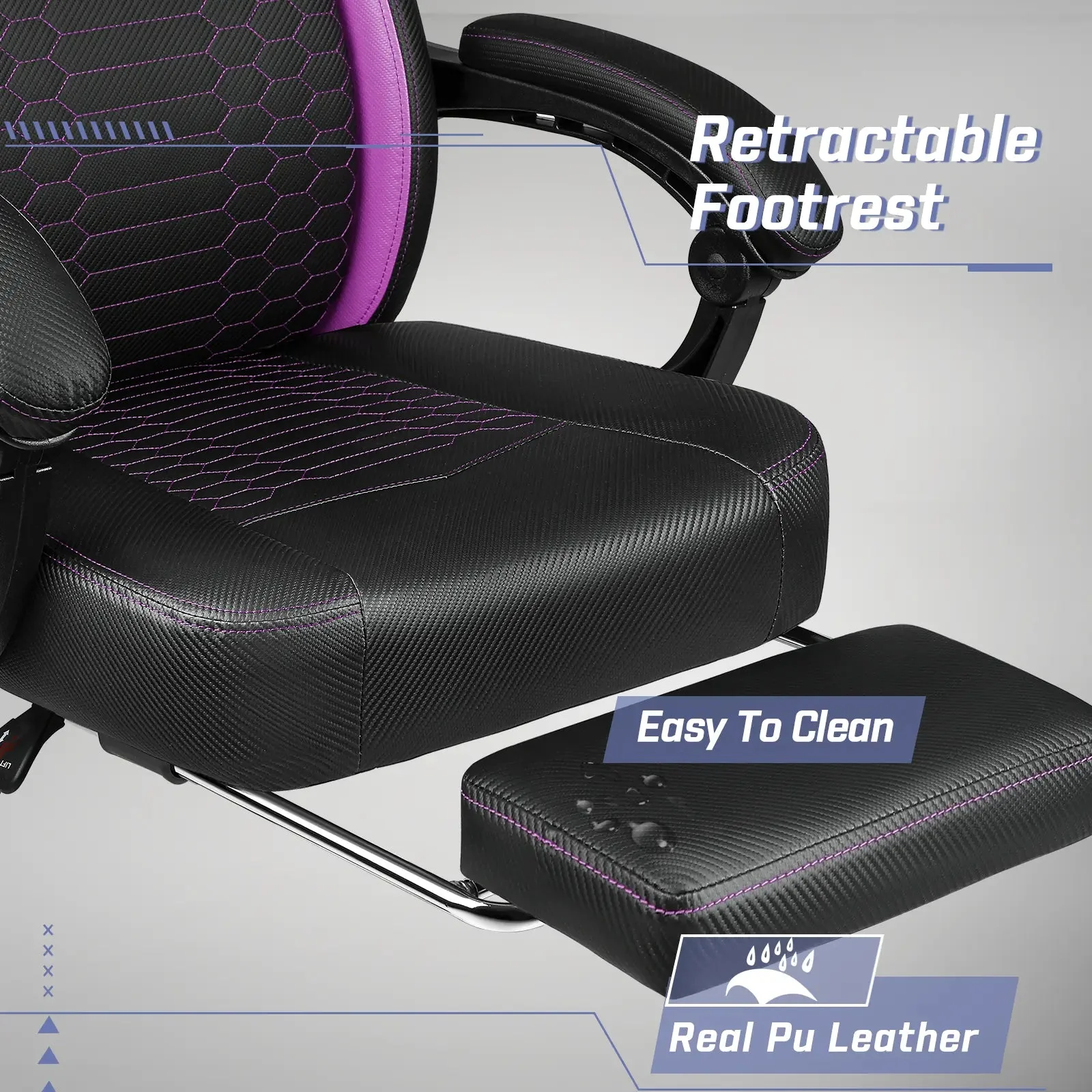 LEMBERI Big and Tall Gaming Chair 400lb Capacity,Gamer Chairs for Adults LGC02 - Image 20