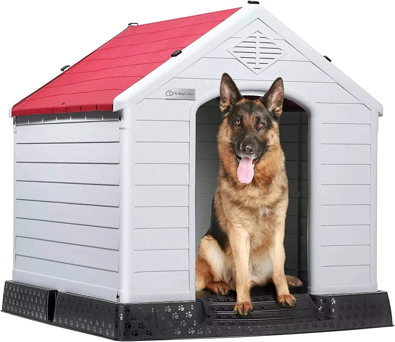 LEMBERI Indoor/Outdoor Durable Dog House with Air Vents and Elevated Floor DH01 - Image 17