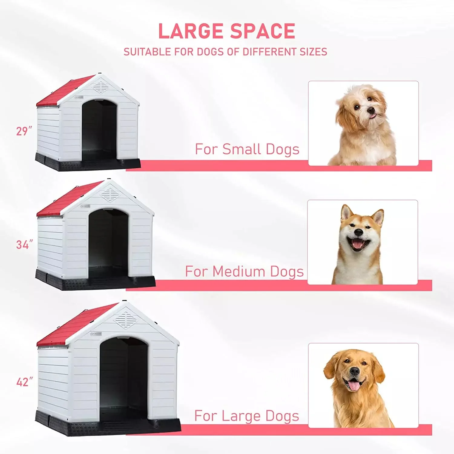 LEMBERI Indoor/Outdoor Durable Dog House with Air Vents and Elevated Floor DH01 - Image 21