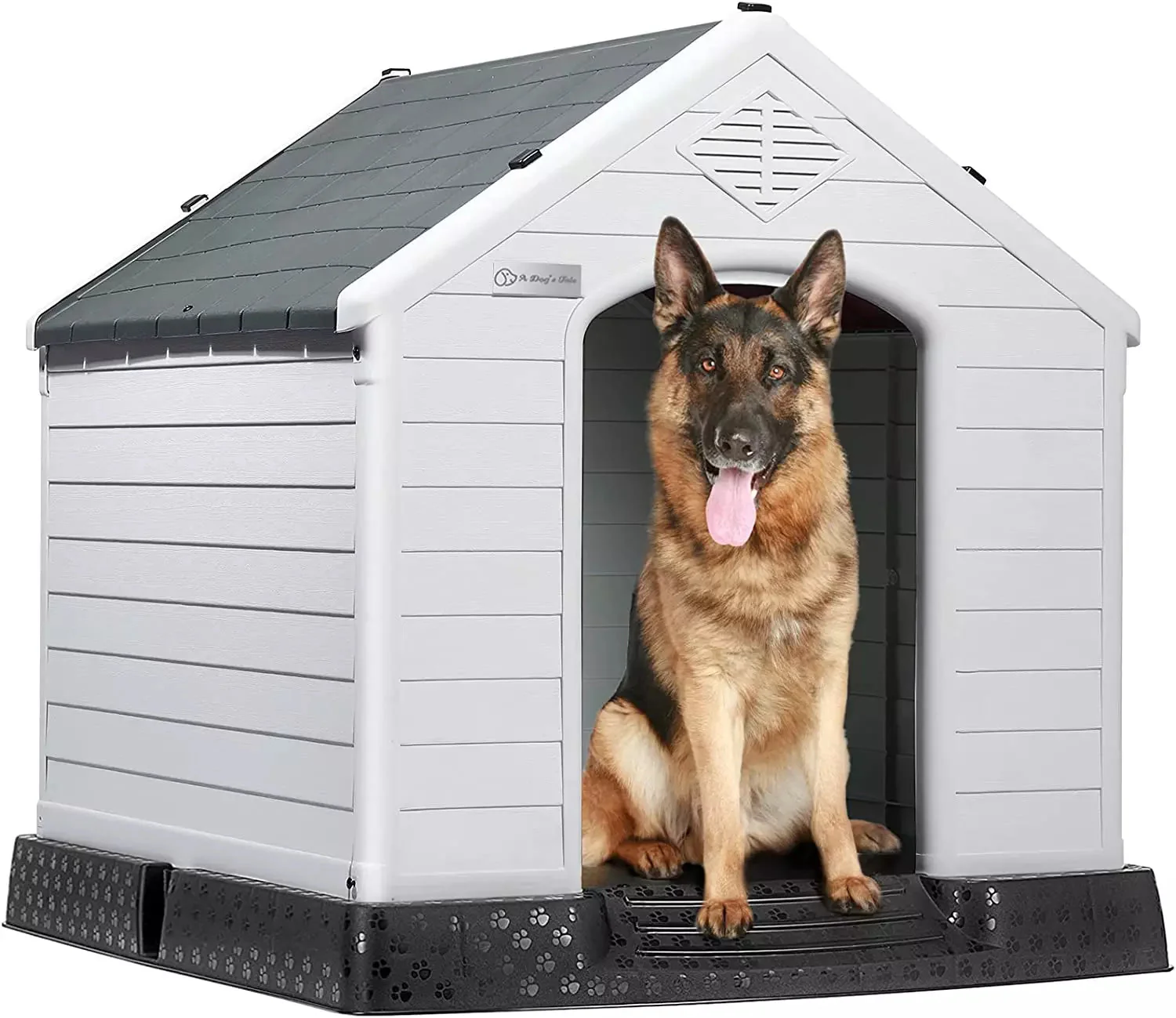 LEMBERI Indoor/Outdoor Durable Dog House with Air Vents and Elevated Floor DH01 - Image 33