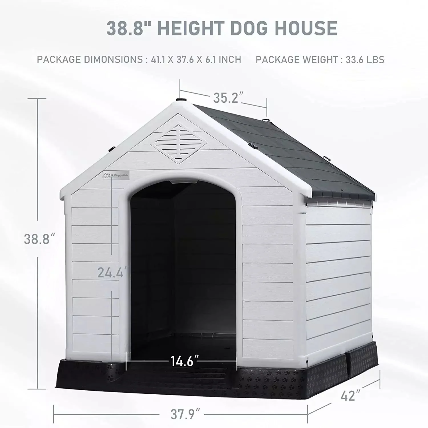LEMBERI Indoor/Outdoor Durable Dog House with Air Vents and Elevated Floor DH01 - Image 39
