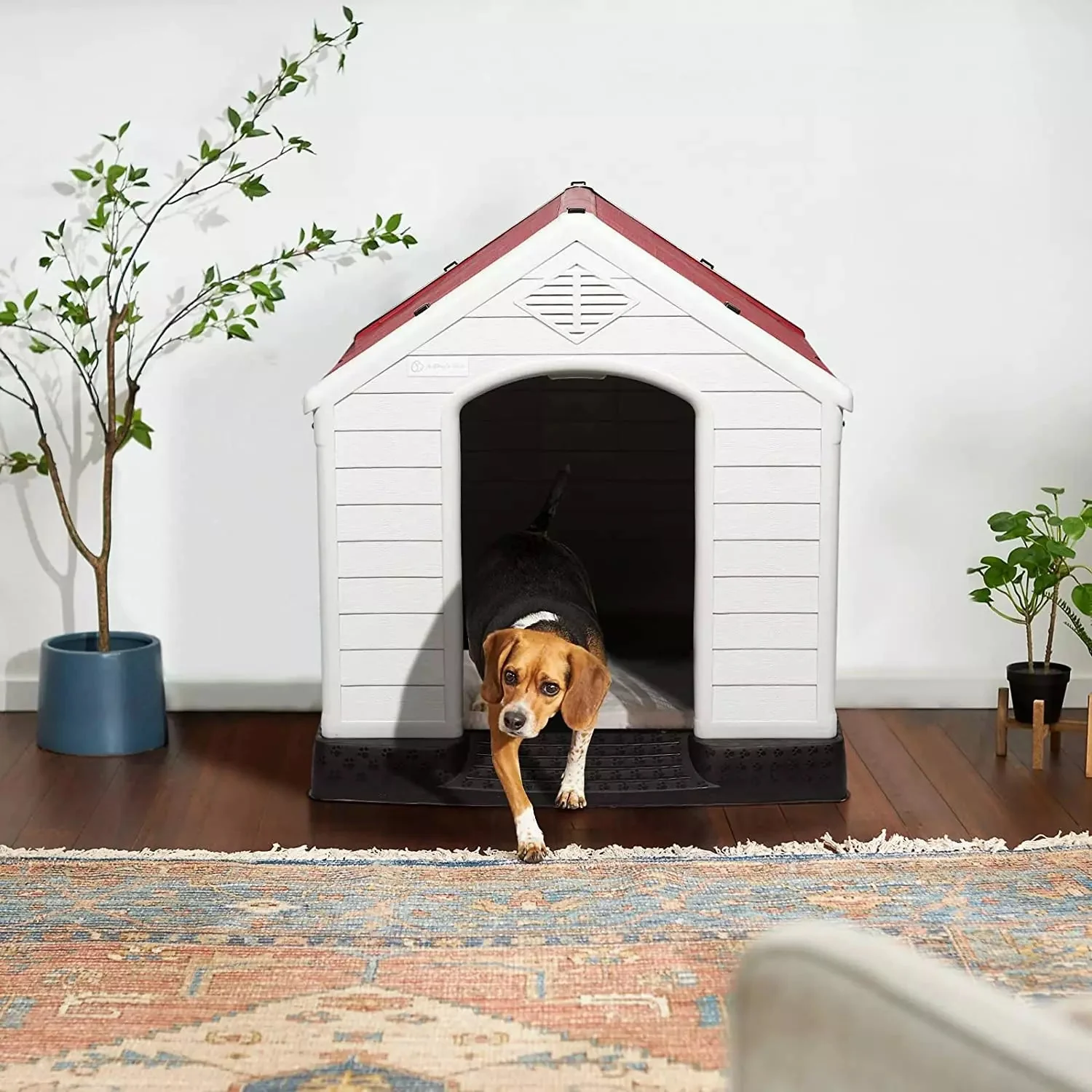 LEMBERI Indoor/Outdoor Durable Dog House with Air Vents and Elevated Floor DH01 - Image 42