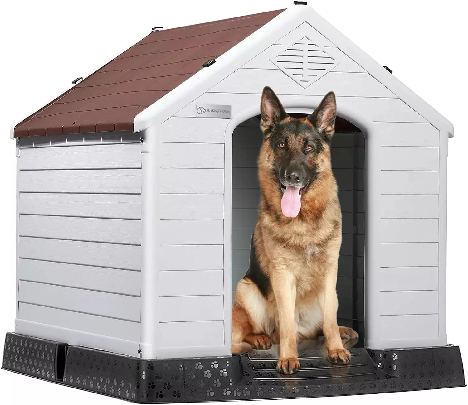 LEMBERI Indoor/Outdoor Durable Dog House with Air Vents and Elevated Floor DH01 - Image 49