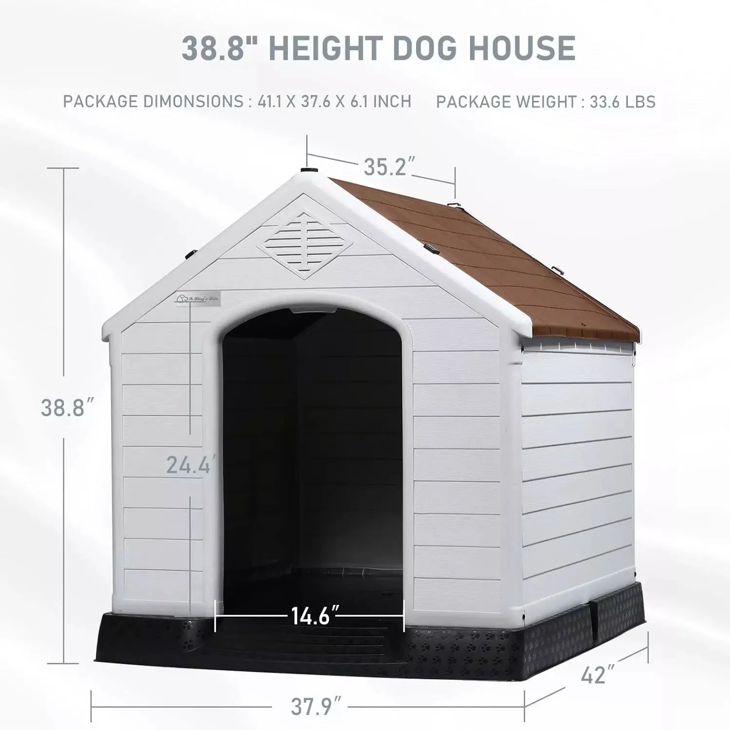 LEMBERI Indoor/Outdoor Durable Dog House with Air Vents and Elevated Floor DH01 - Image 55