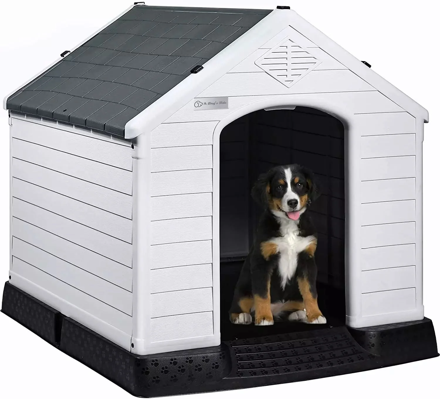 LEMBERI Indoor/Outdoor Durable Dog House with Air Vents and Elevated Floor DH01 - Image 57