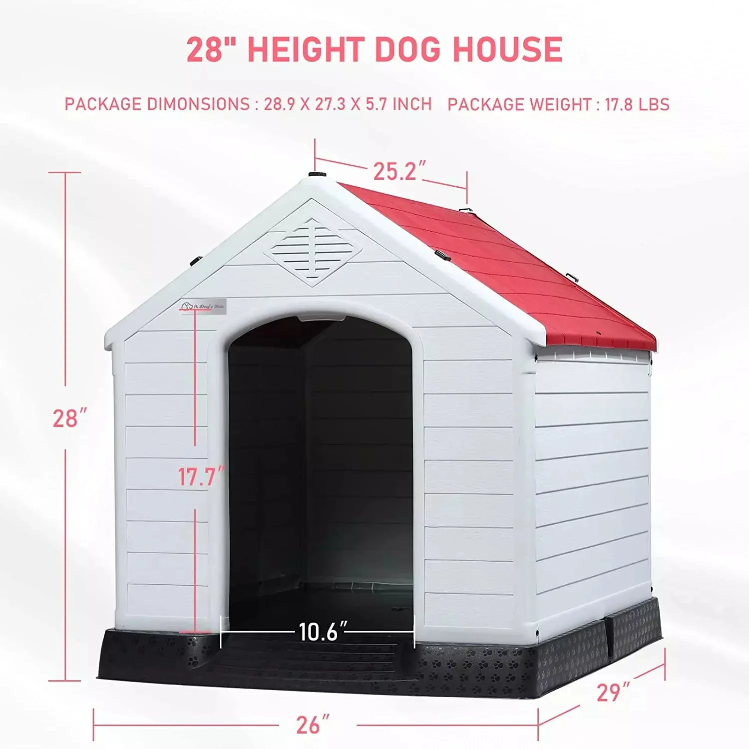 LEMBERI Indoor/Outdoor Durable Dog House with Air Vents and Elevated Floor DH01 - Image 58