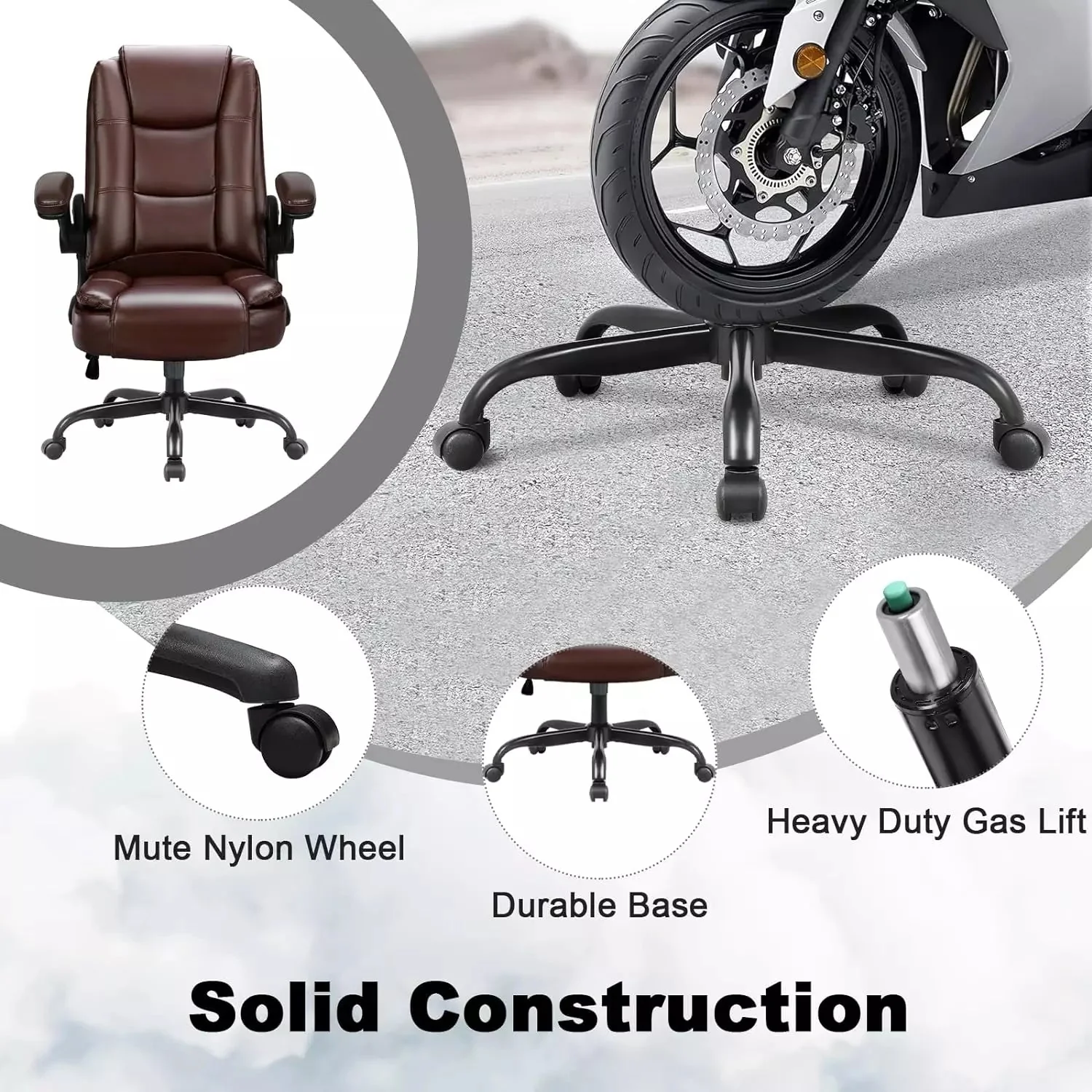 OFIKA Big and Tall Office Chair Computer Desk Chair OFC02 - Image 13