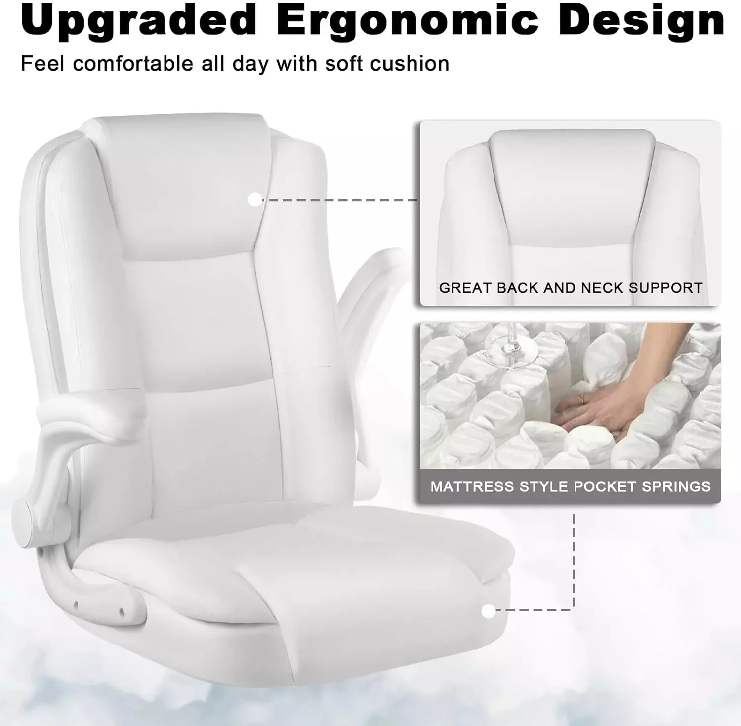 OFIKA Big and Tall Office Chair Computer Desk Chair OFC02 - Image 20