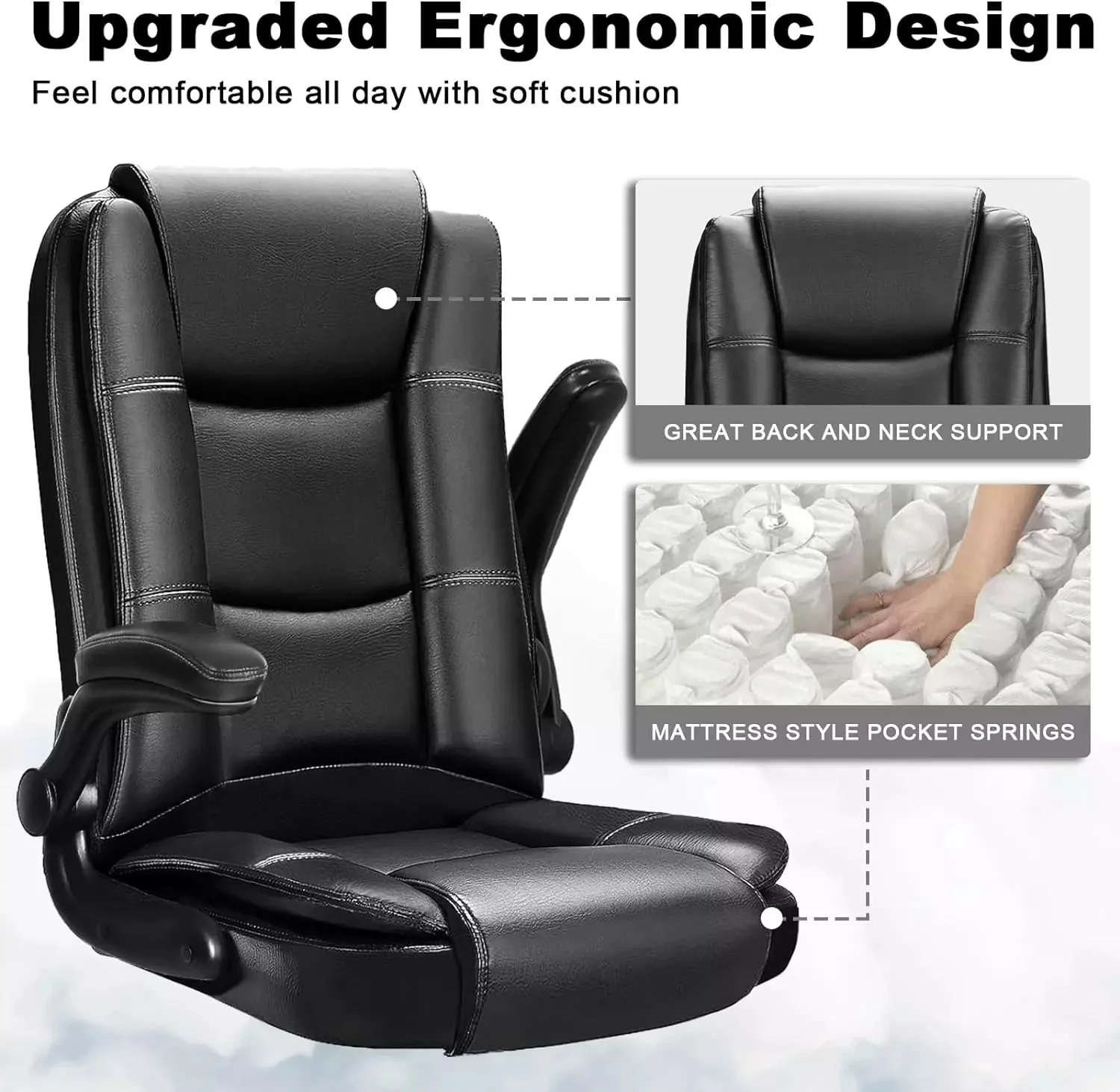 OFIKA Big and Tall Office Chair Computer Desk Chair OFC02 - Image 4