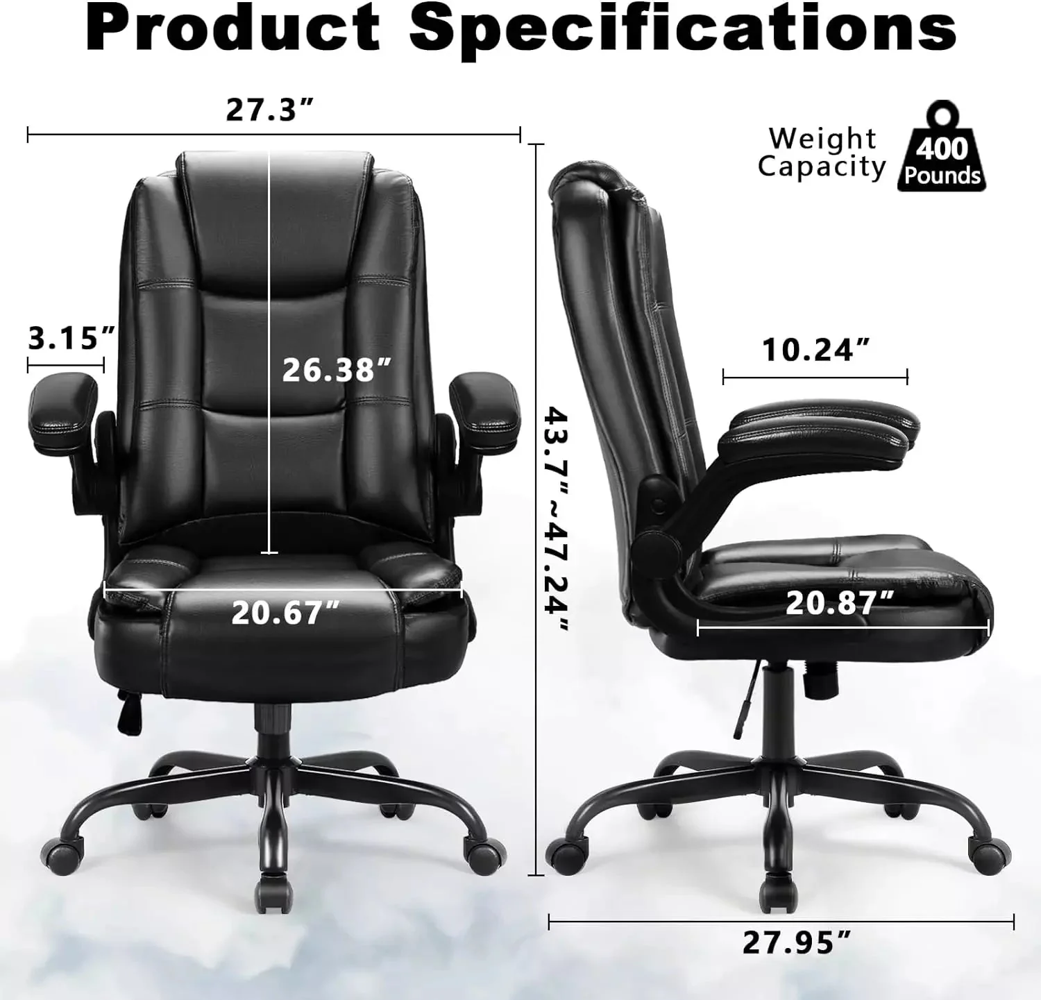 OFIKA Big and Tall Office Chair Computer Desk Chair OFC02 - Image 7
