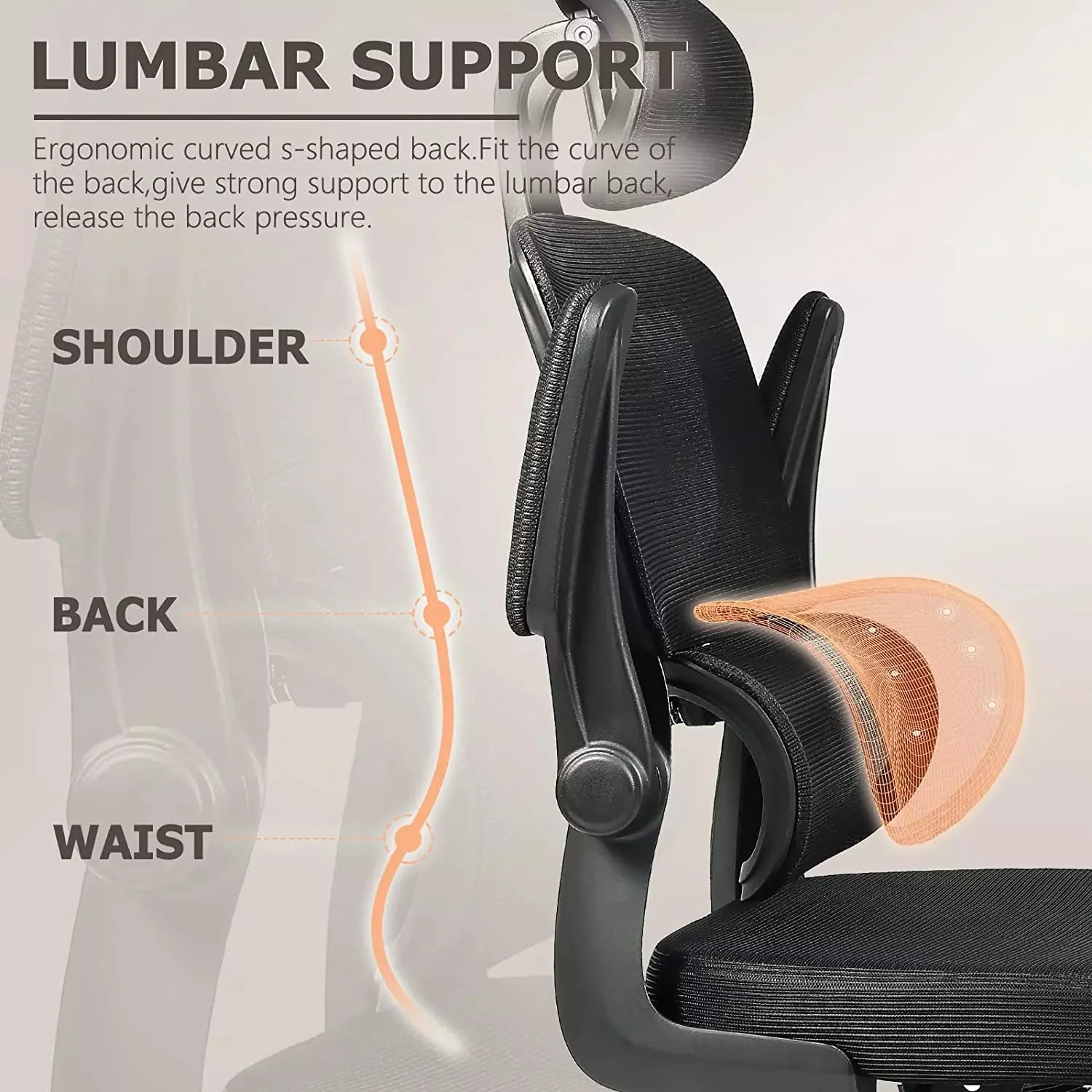 OFIKA Ergonomic Office Chair, High Back Mesh Desk Chair with Adjustable Headrest - Image 12
