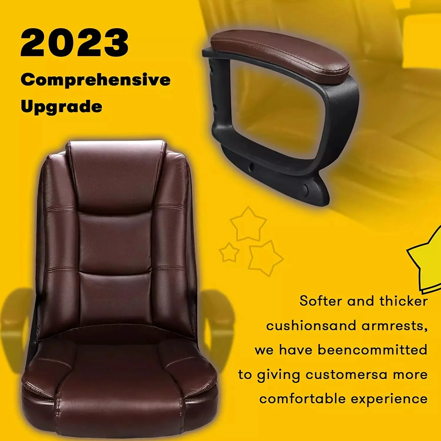OFIKA High Back Heavy Duty Executive Leather Office Chair, 400LBS 8Hours, OFC01 - Image 12
