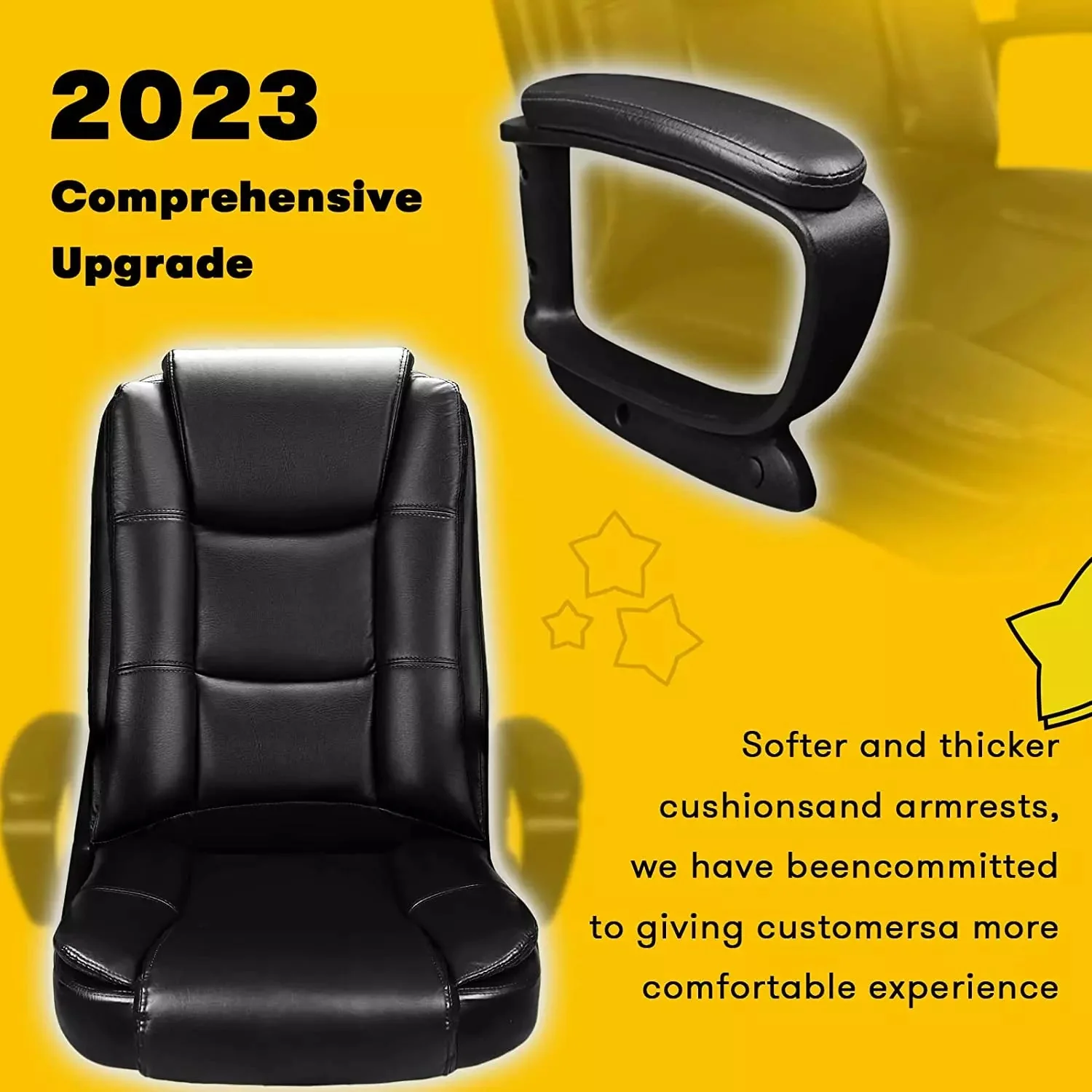 OFIKA High Back Heavy Duty Executive Leather Office Chair, 400LBS 8Hours, OFC01 - Image 5