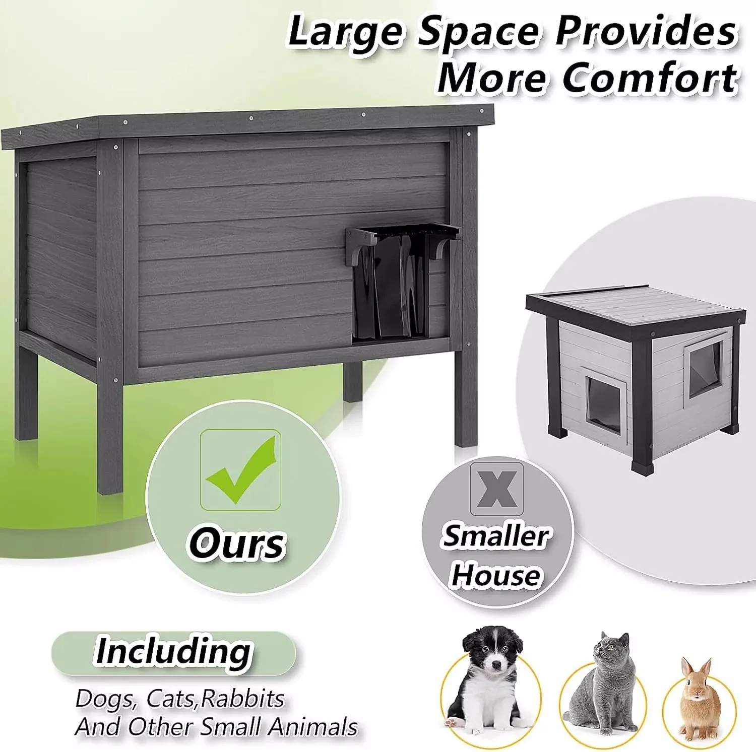Outdoor Cat House Feral Cat-Shelter - Image 2
