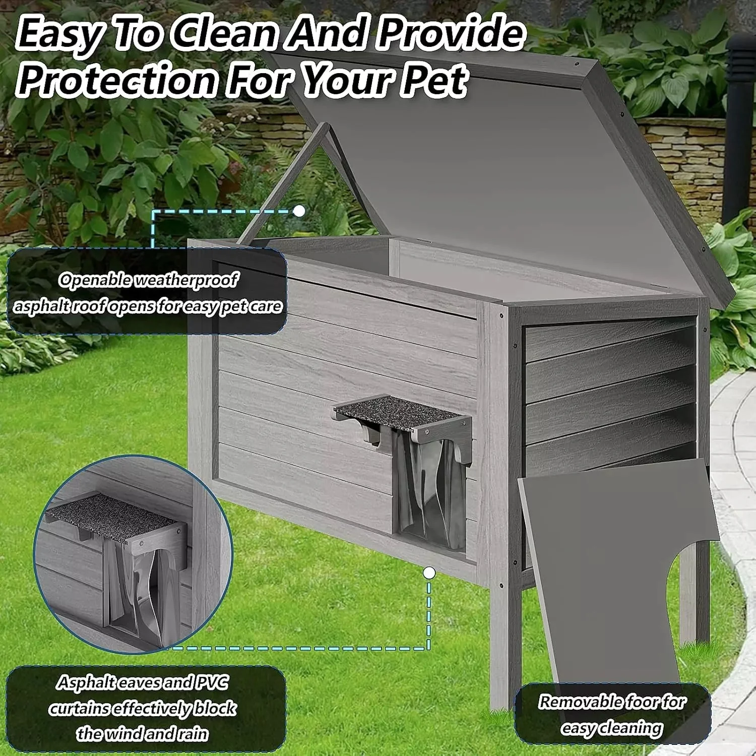 Outdoor Cat House Feral Cat-Shelter - Image 4