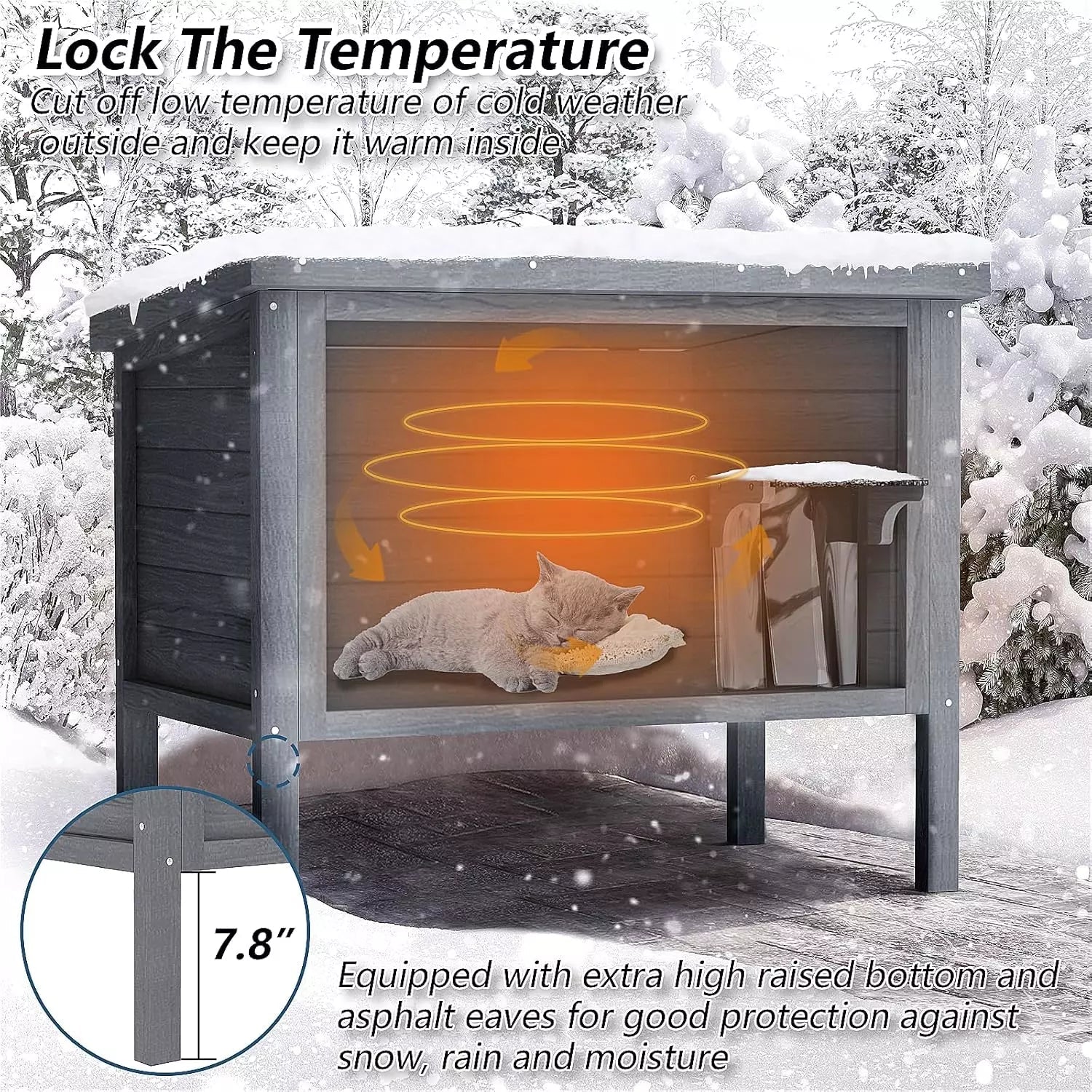 Outdoor Cat House Feral Cat-Shelter - Image 6