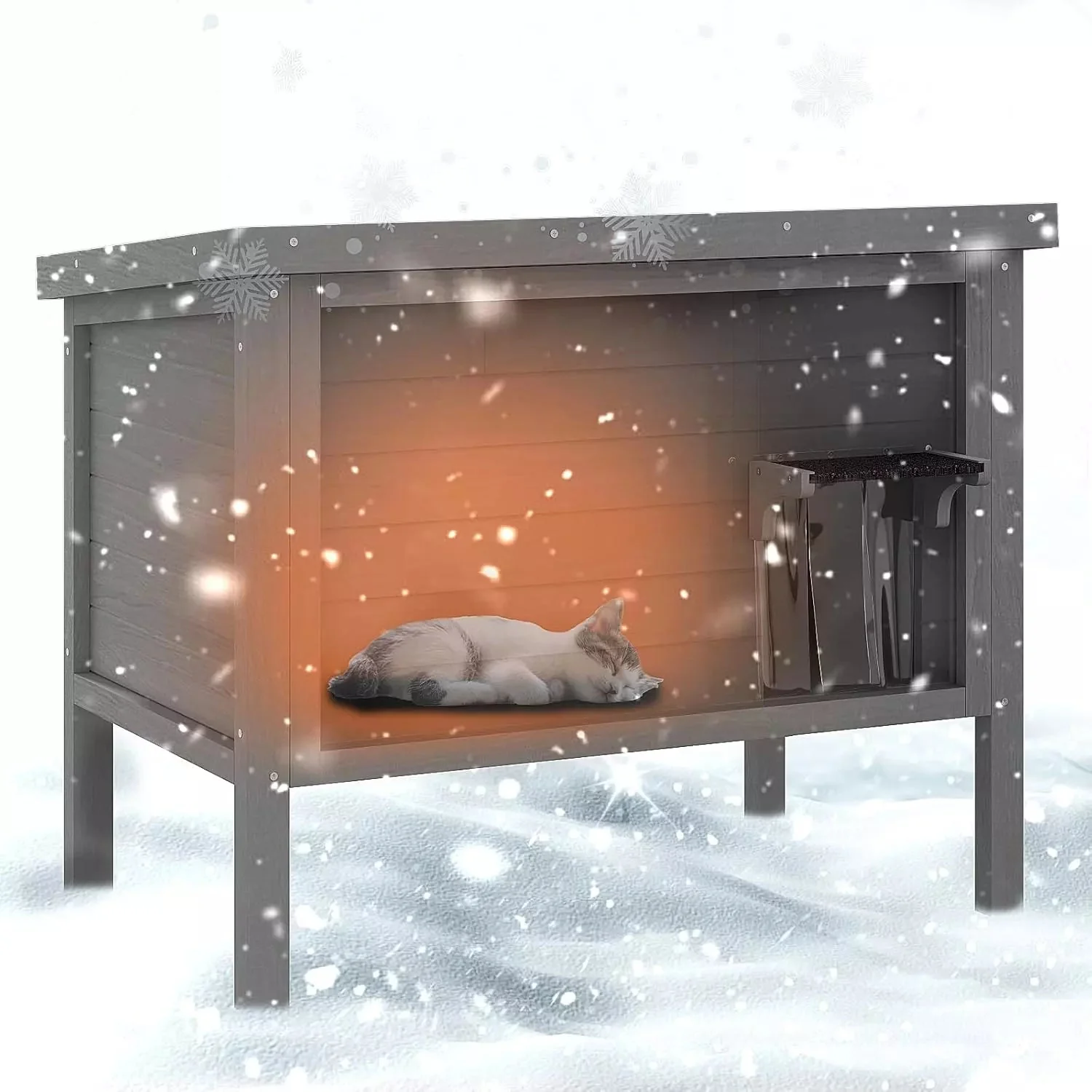 Outdoor Cat House Feral Cat-Shelter - Image 8