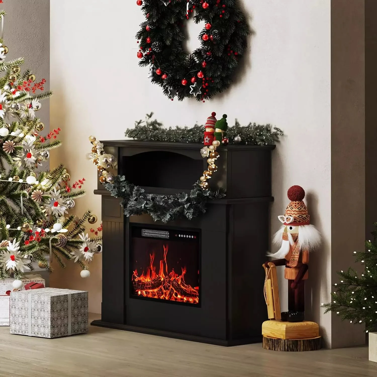 Vitesse 43" Electric Fireplace with Mantel, 23 inch Electric Fireplace Insert - Image 10