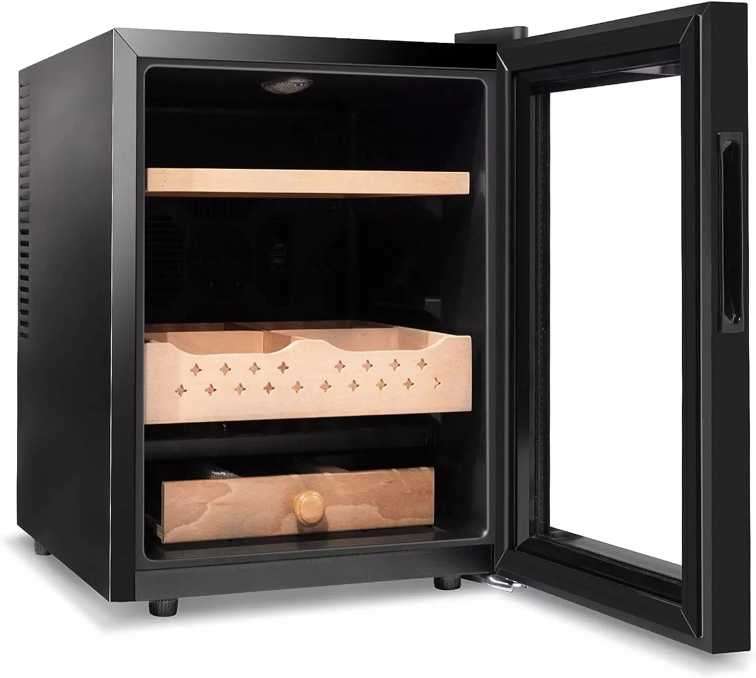 Vitesse 50L Electric Cigar Humidors for 250 Counts with Spanish Cedar Wood Drawer Shelves, Digital Hygrometer - Image 9